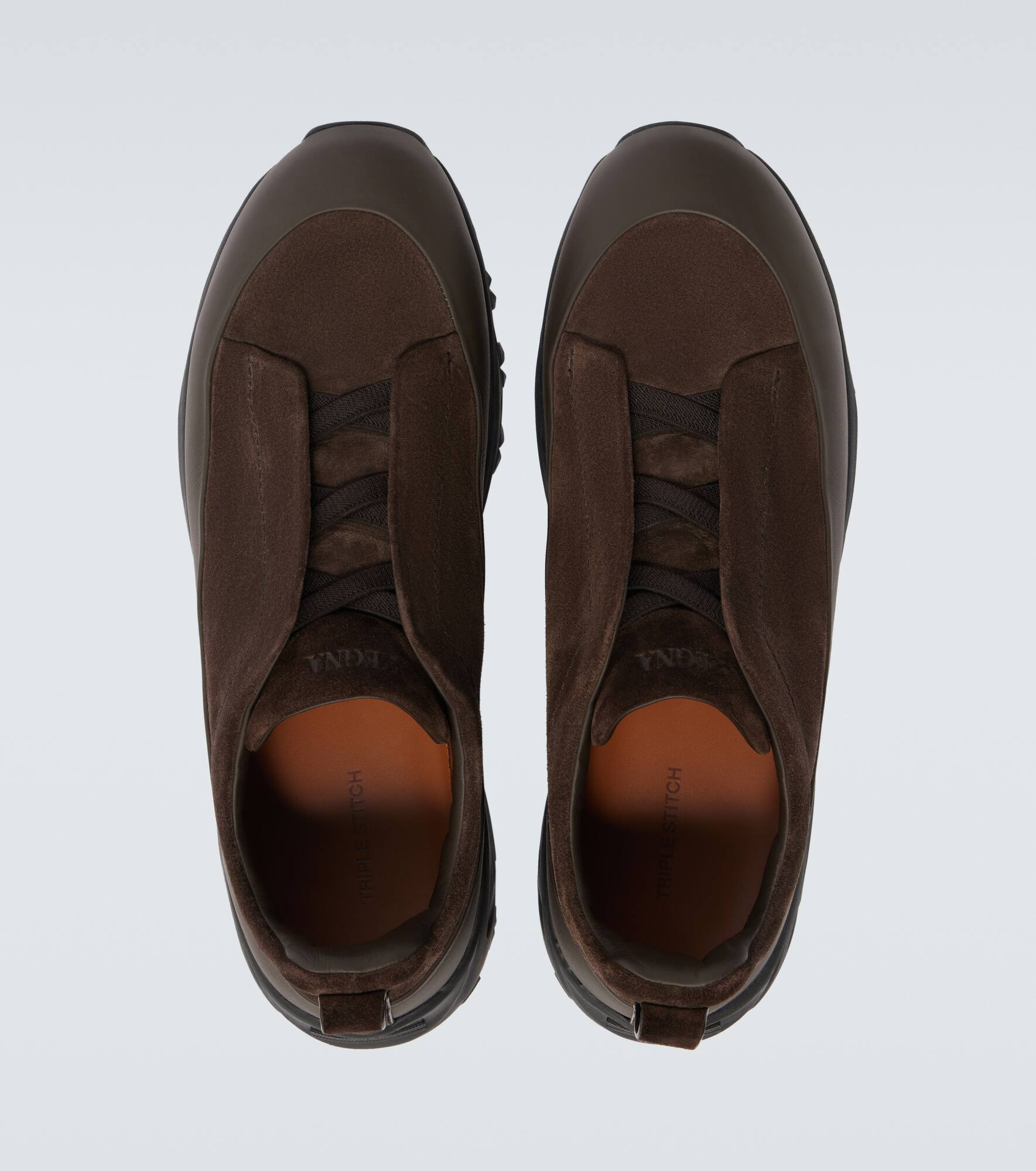 Triple Stitch Monte suede sneakers - 4