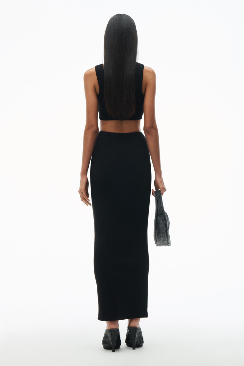 Embossed Logo Maxi Skirt 5