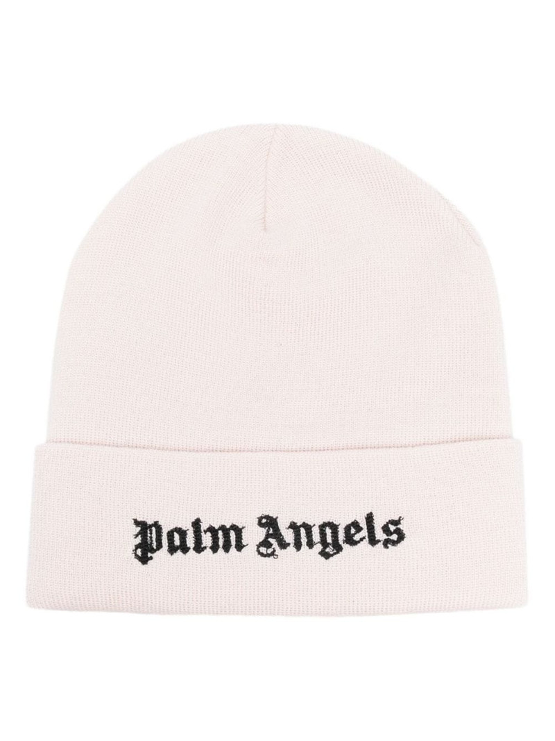logo-embroidered wool beanie 1