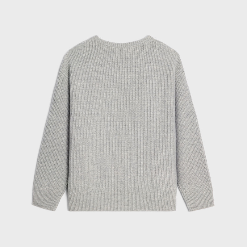CELINE oversized celine sweater in ribbed wool outlook