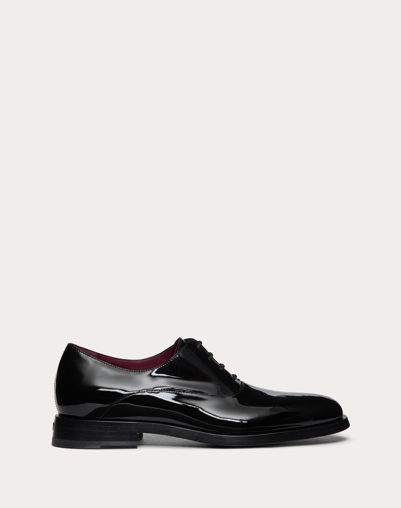VLOGO SIGNATURE PATENT LEATHER DERBY 1