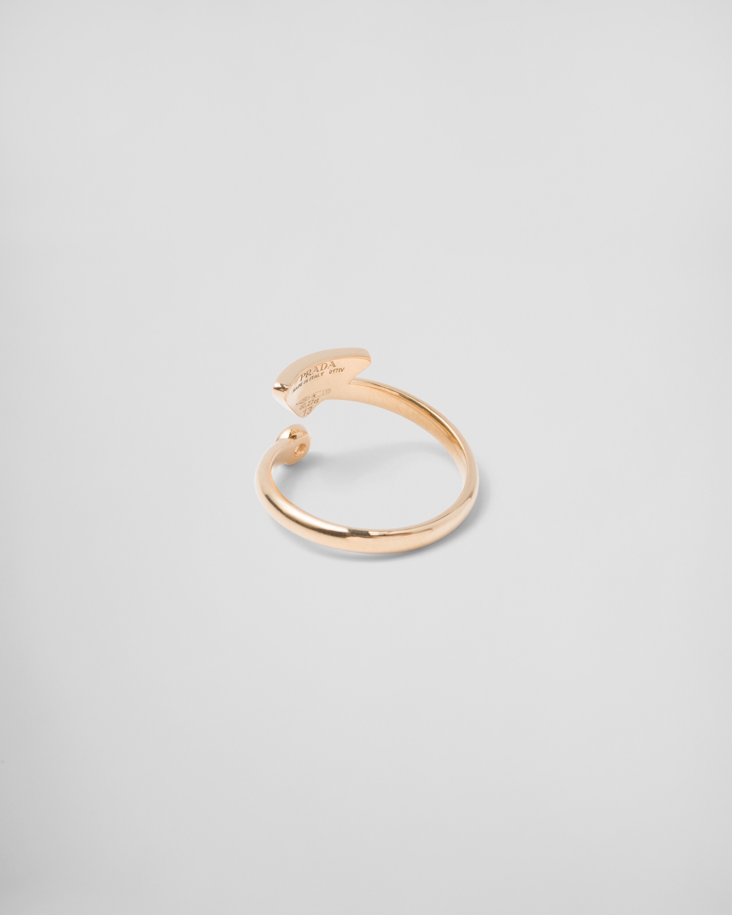 Eternal Gold contrarié ring in yellow gold with diamonds - 4