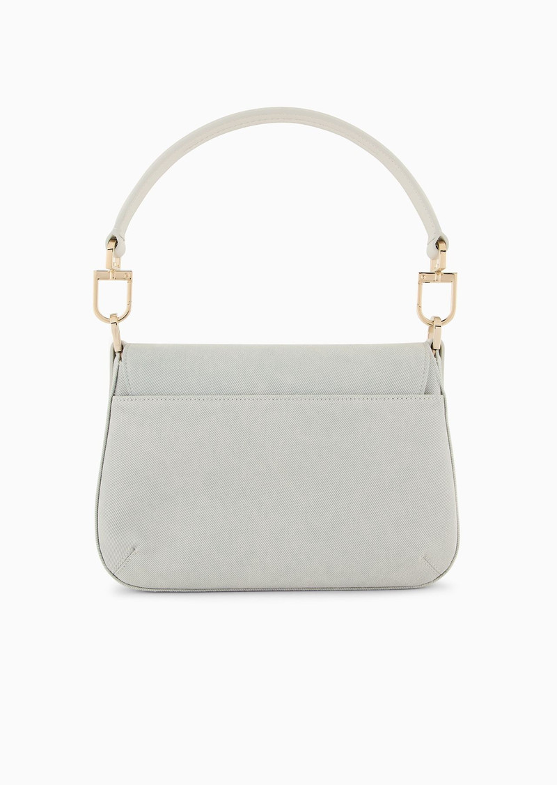 Denim Collection la Prima Soft small denim baguette bag 3