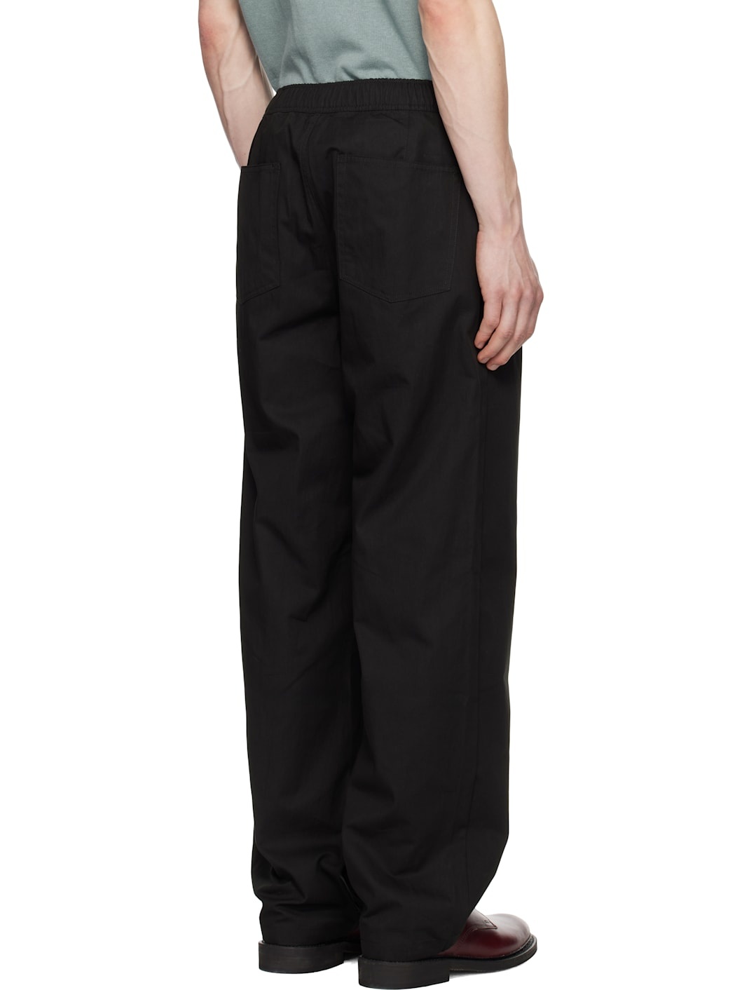 Black Ragnar Fine Broken Twill Trousers - 3