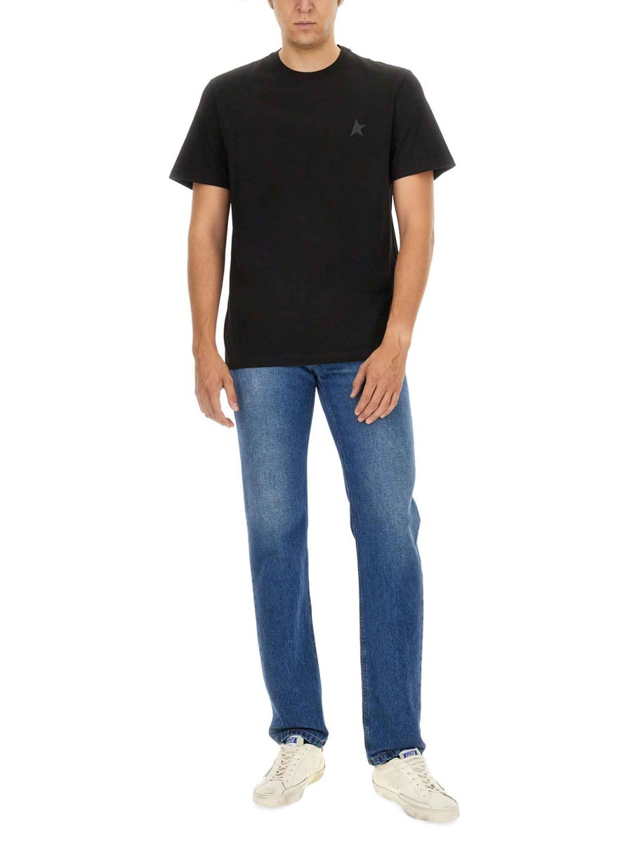 T-SHIRT IN JERSEY DI COTONE CON STAMPA LOGO - 2