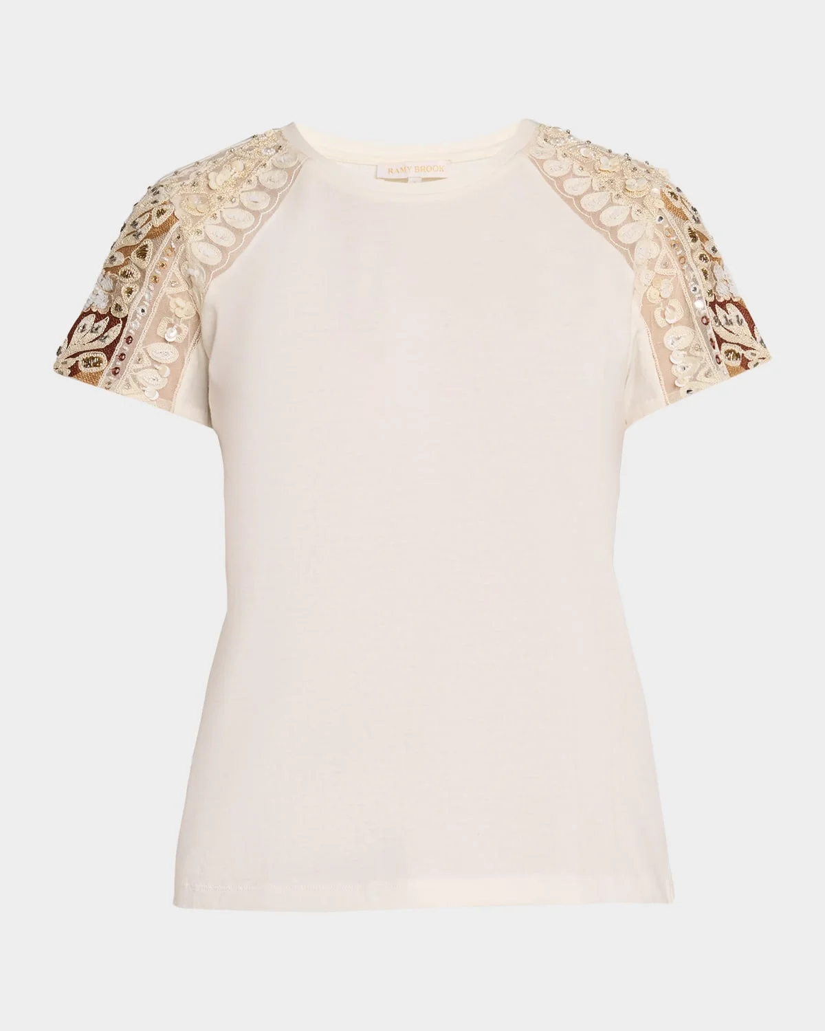 Tyler Embellished-Sleeve T-Shirt - 1