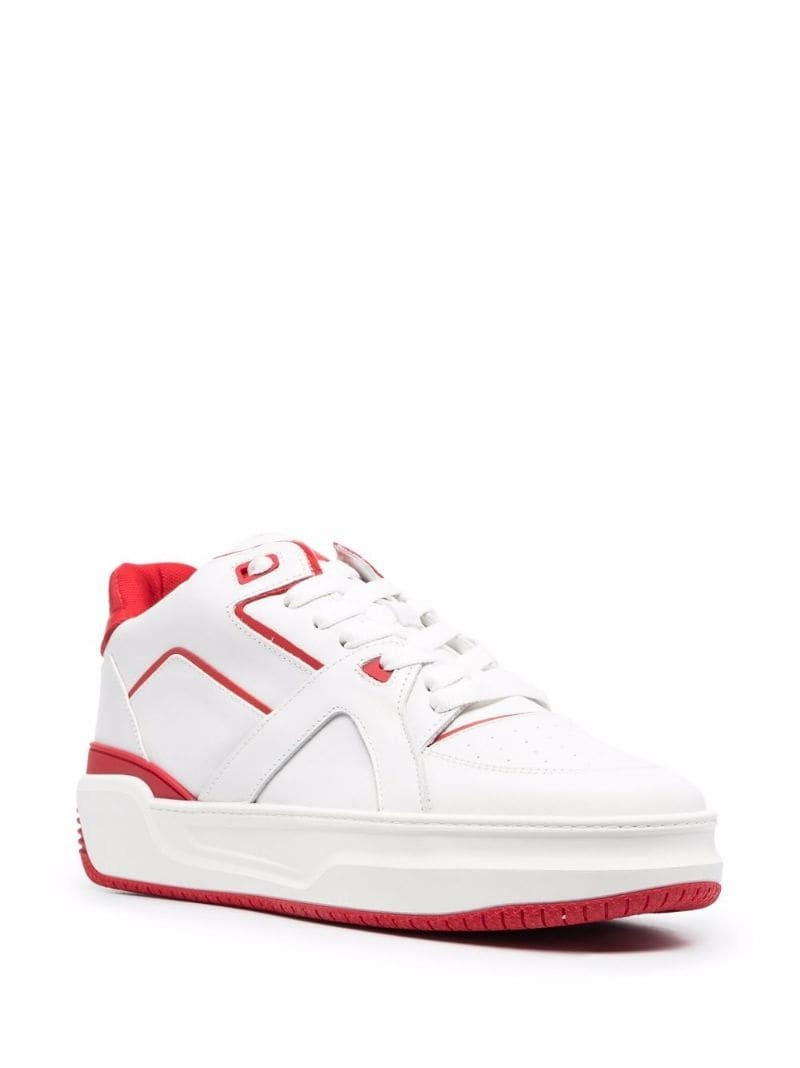 Just Don leather lace-up sneakers outlook