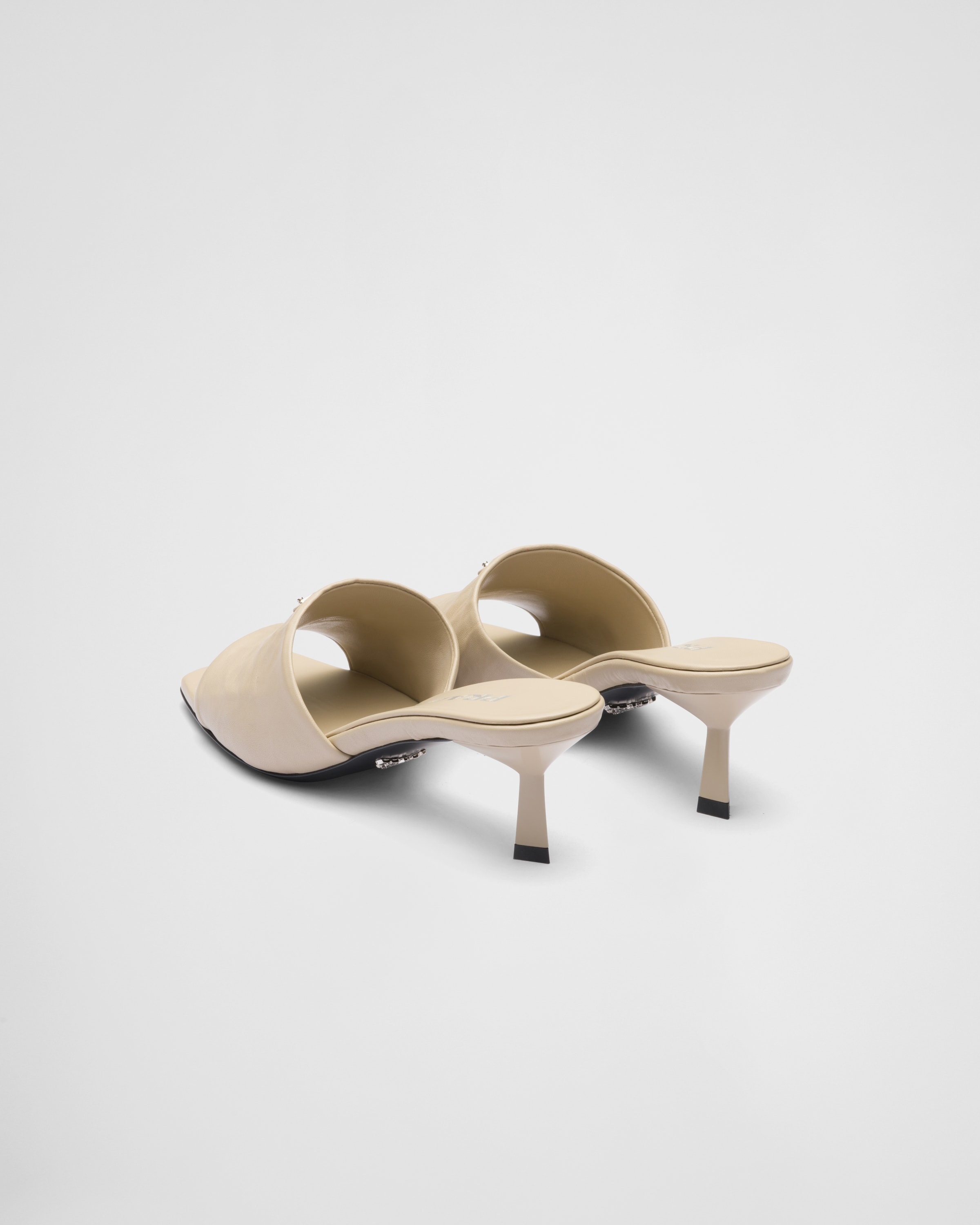 Antiqued nappa leather sandals - 5
