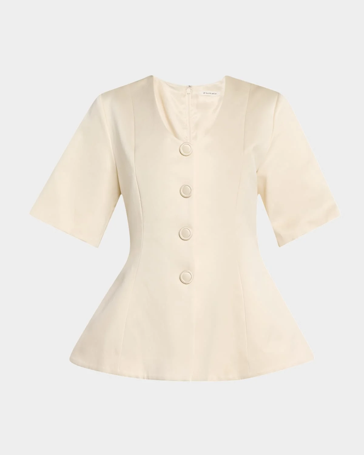 Merlina Button Flare-Hem Blouse - 1