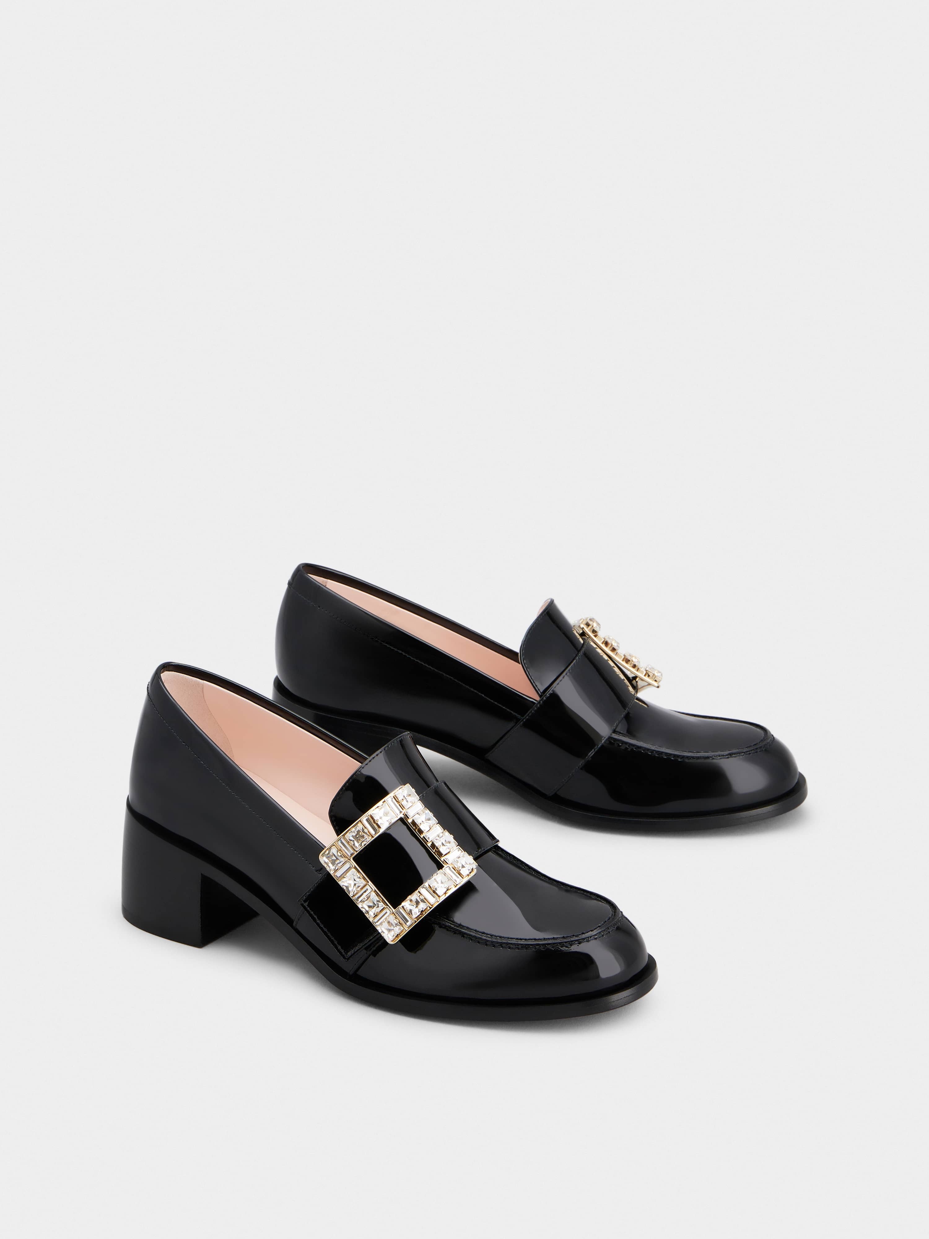 Viv' Rangers Strass Buckle Loafers in Patent Leather - 2
