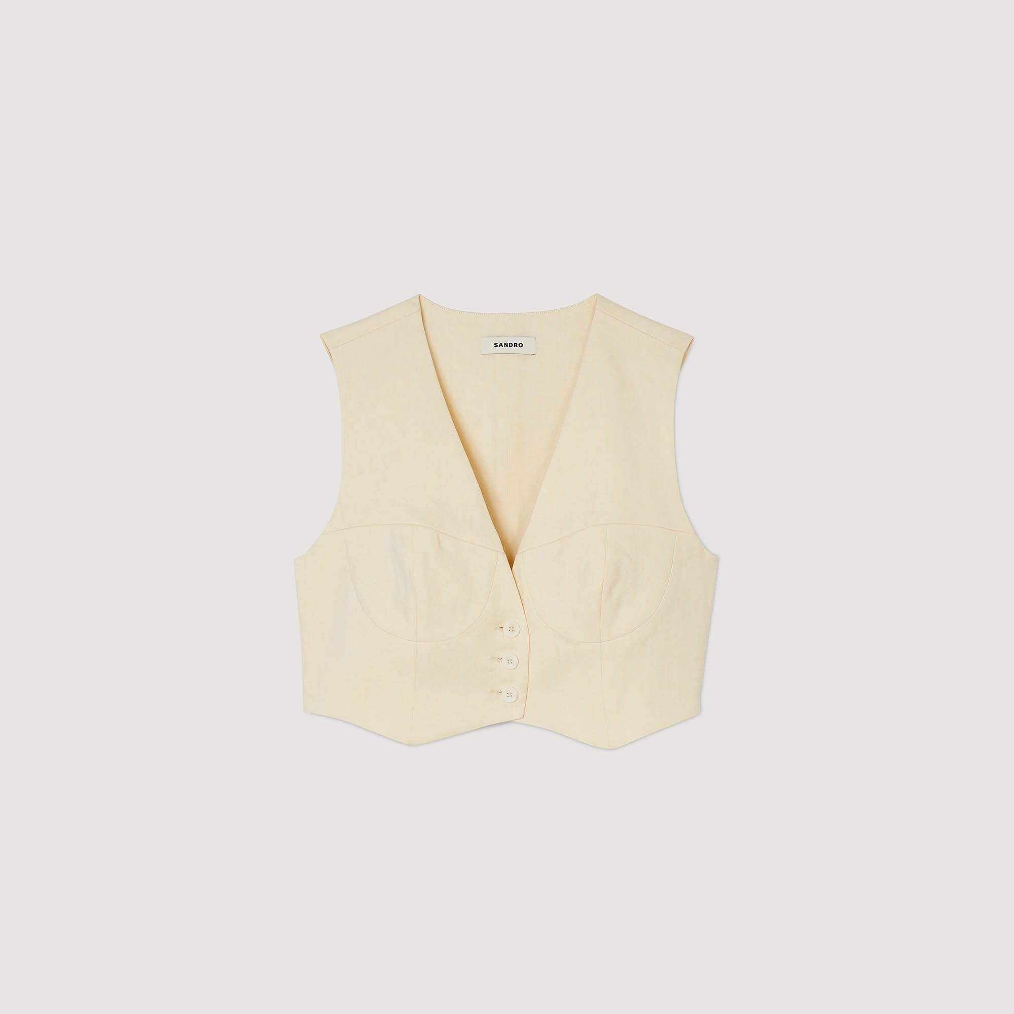 LINEN BLEND JACKET - 1