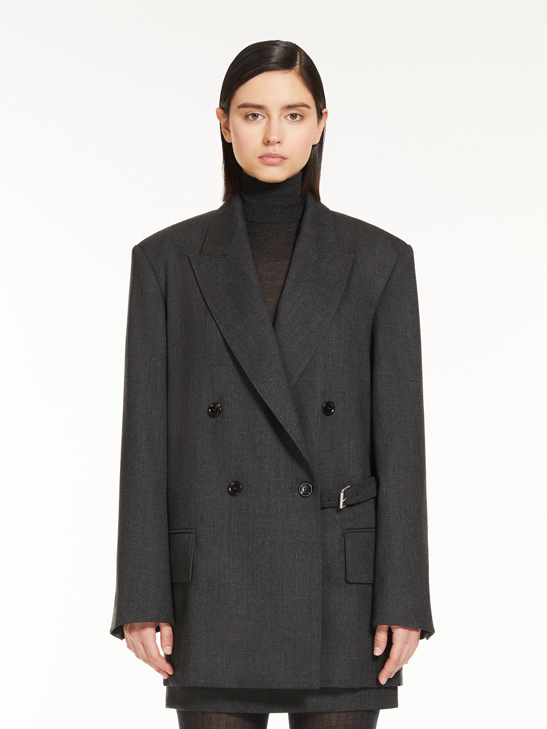 LATINO Double-breasted blazer in wool gabardine - 3