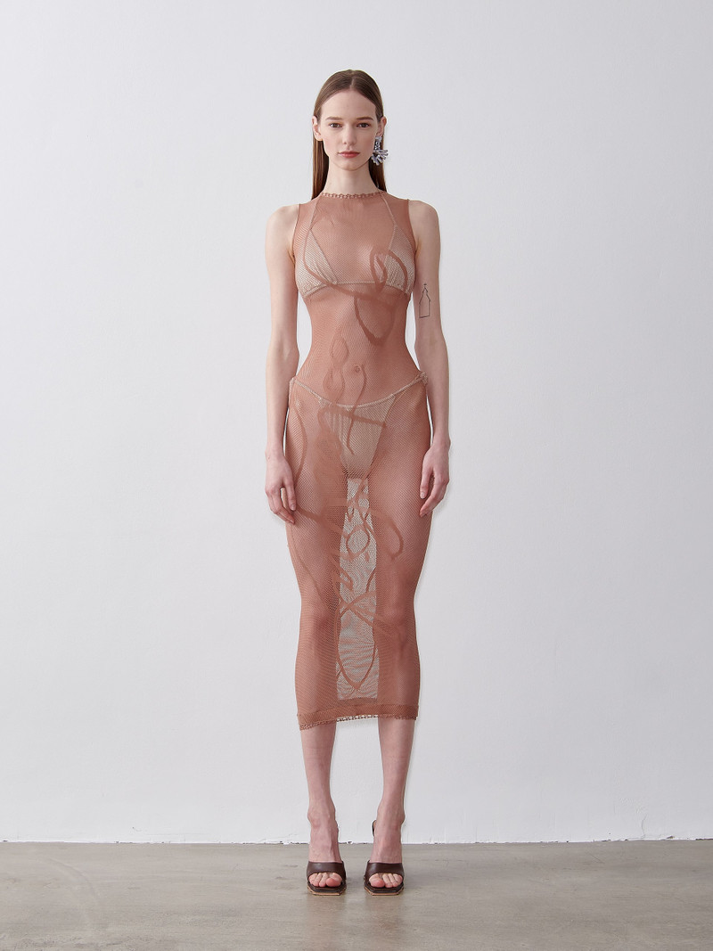 POSTER GIRL ALOHA MIDI DRESS MARLBORO LIGHT outlook