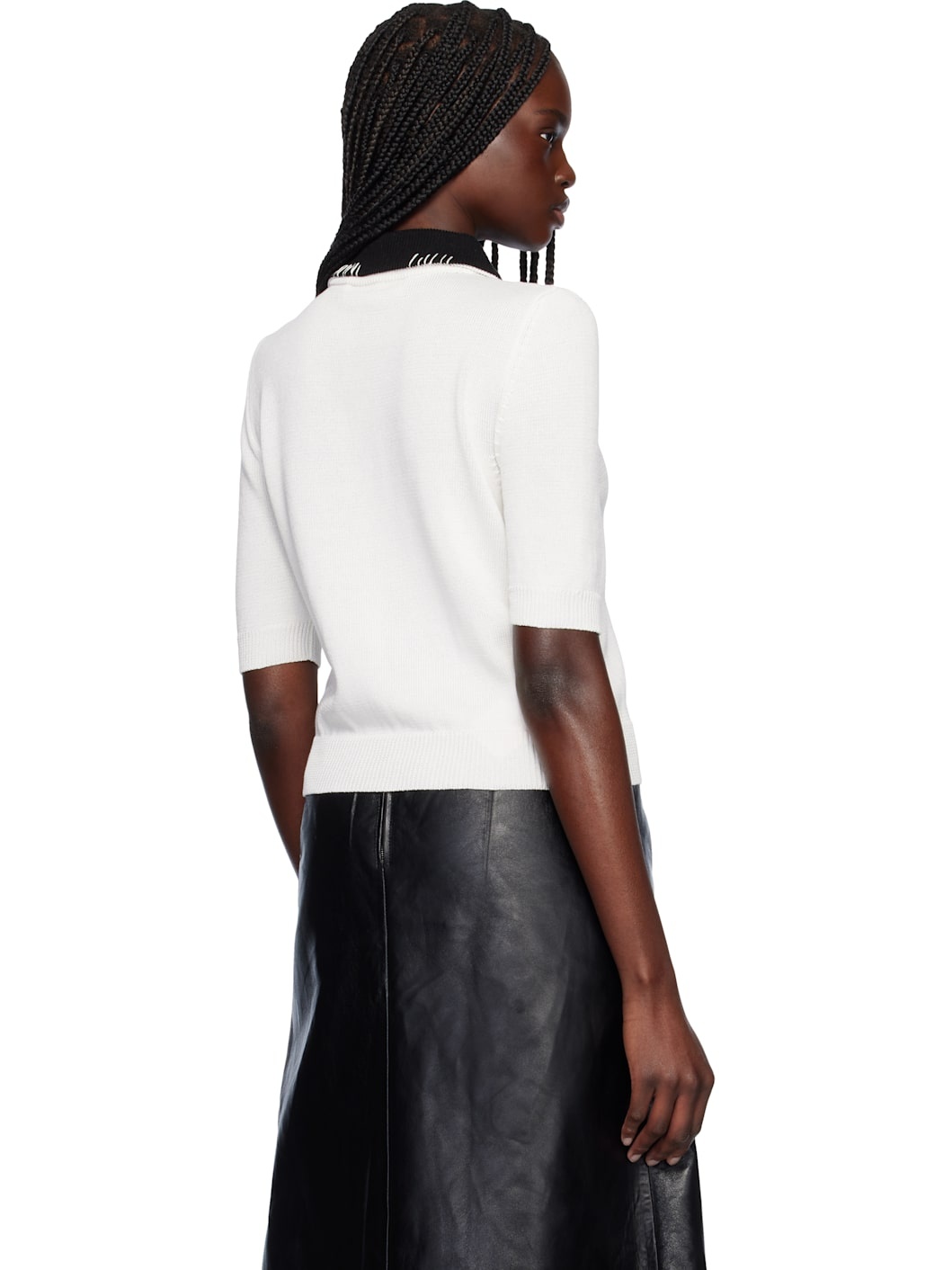 White Cotton Polo - 3