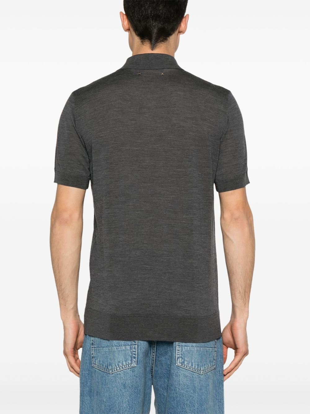 fine-knit polo shirt - 3