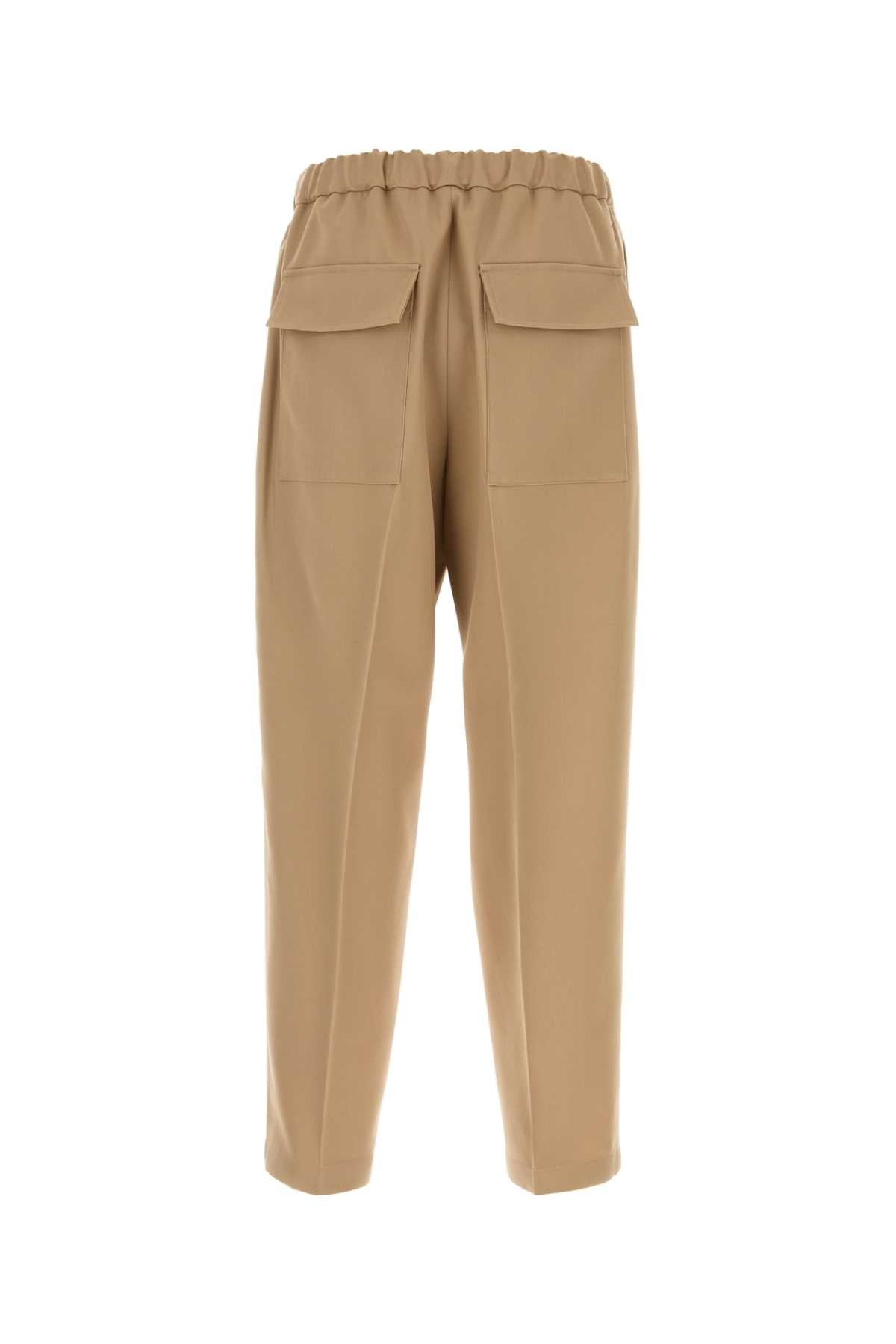 Jil Sander Men Beige Wool Pant - 2