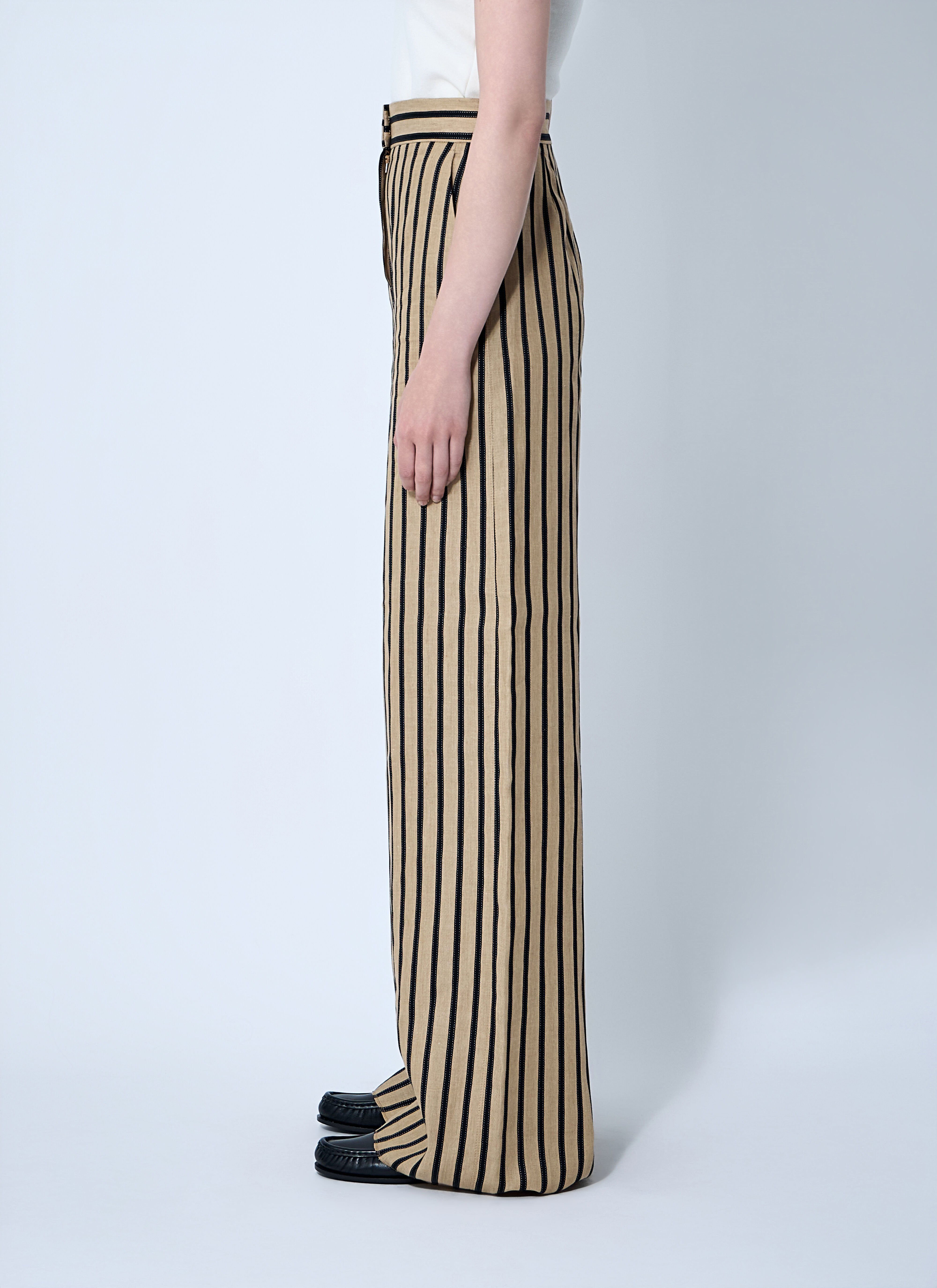 Striped Tailored Pants - 3
