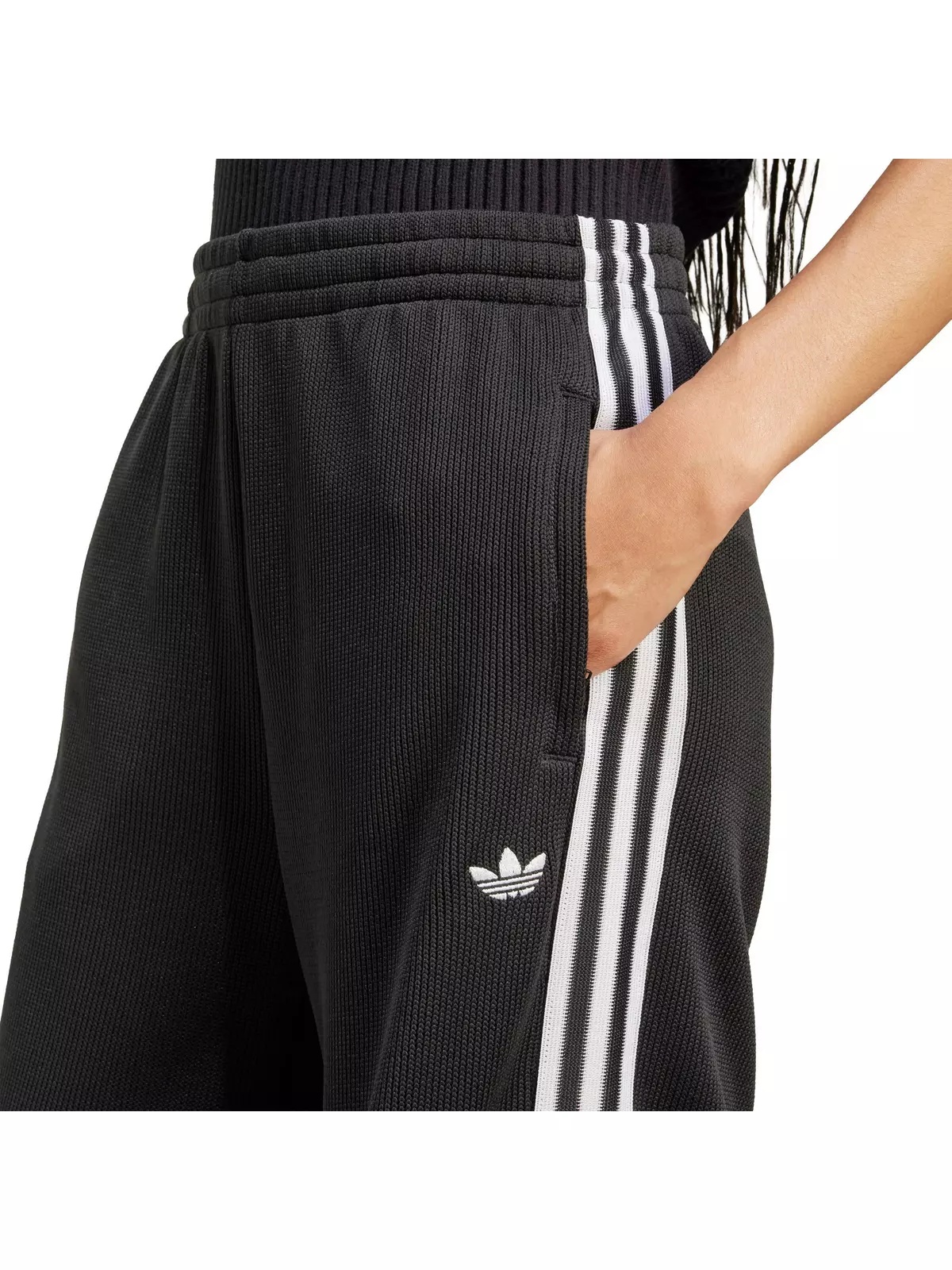 Originals Women's Adicolor Firebird Knit Track Tracksuit Bottoms -Black/White - 3