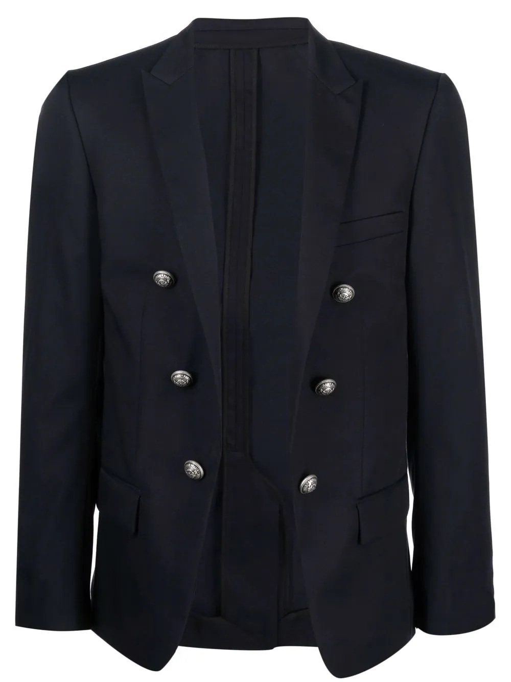 double-breasted tailored blazer - 1