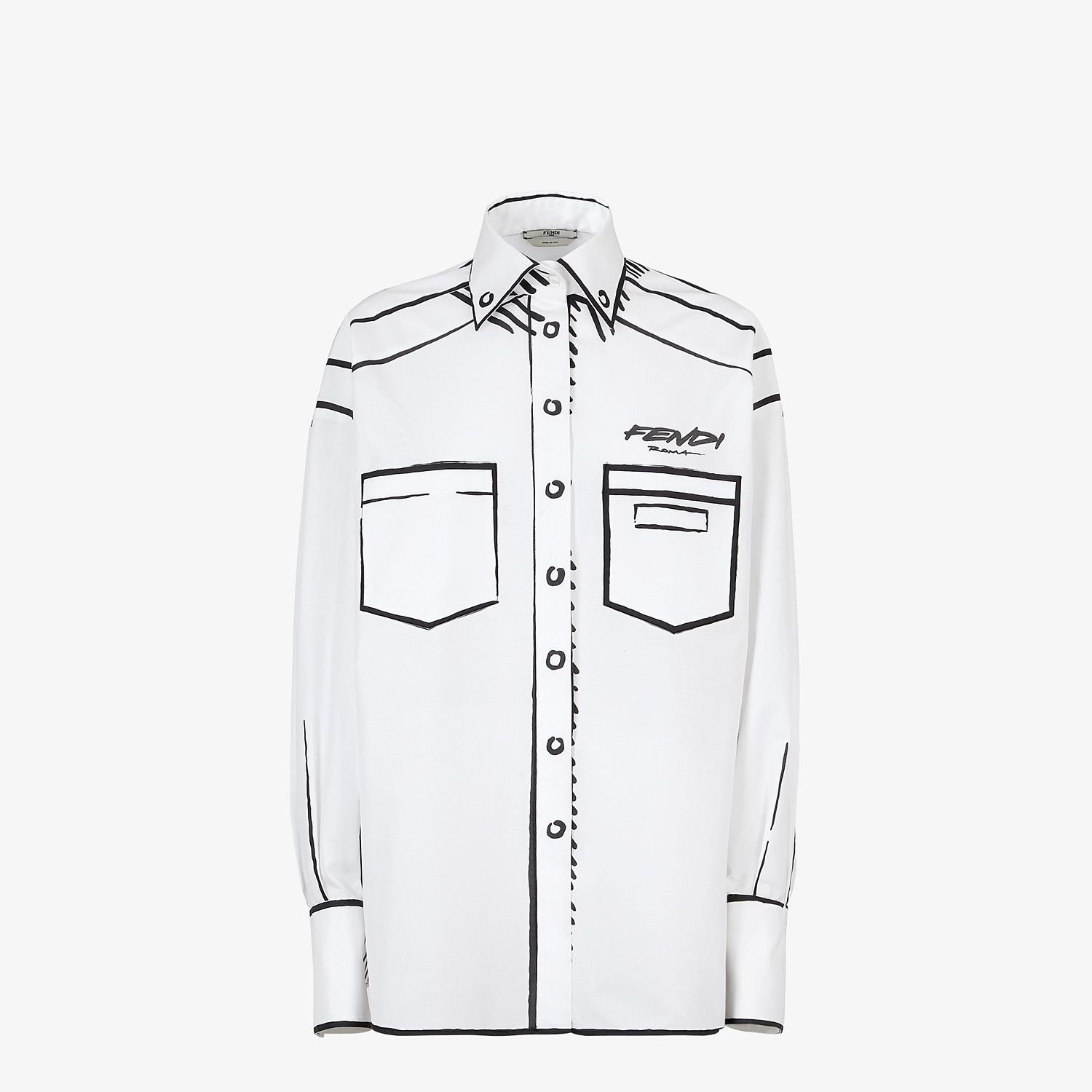 Fendi Roma Joshua Vides cotton shirt - 1