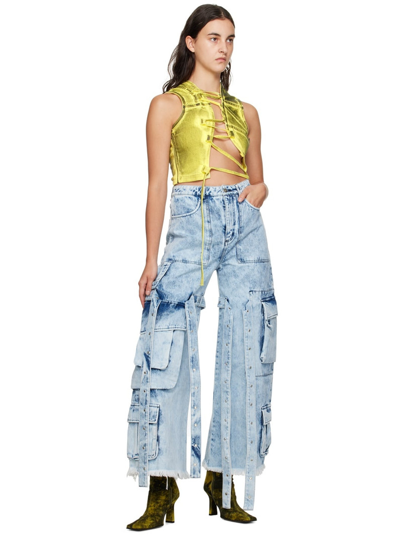 MARQUES’ALMEIDA Blue Multipocket Jeans outlook