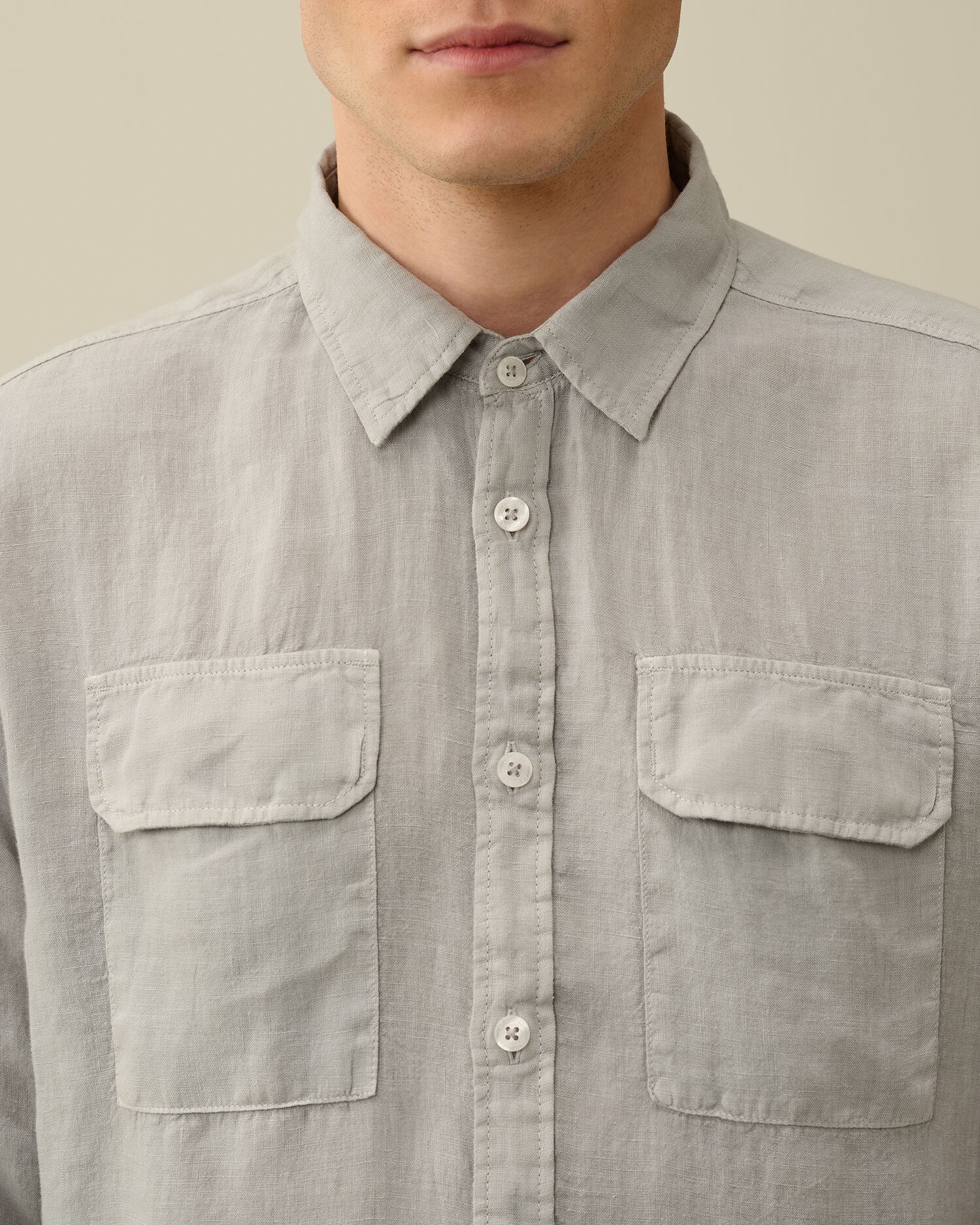 Linen Pocket Shirt - 5