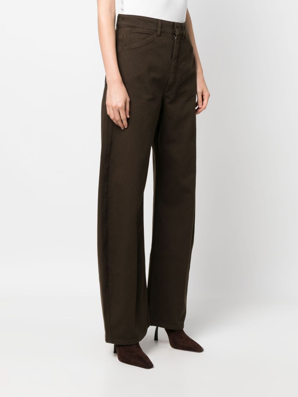 LEMAIRE Women High Waisted Curved Pants - 1