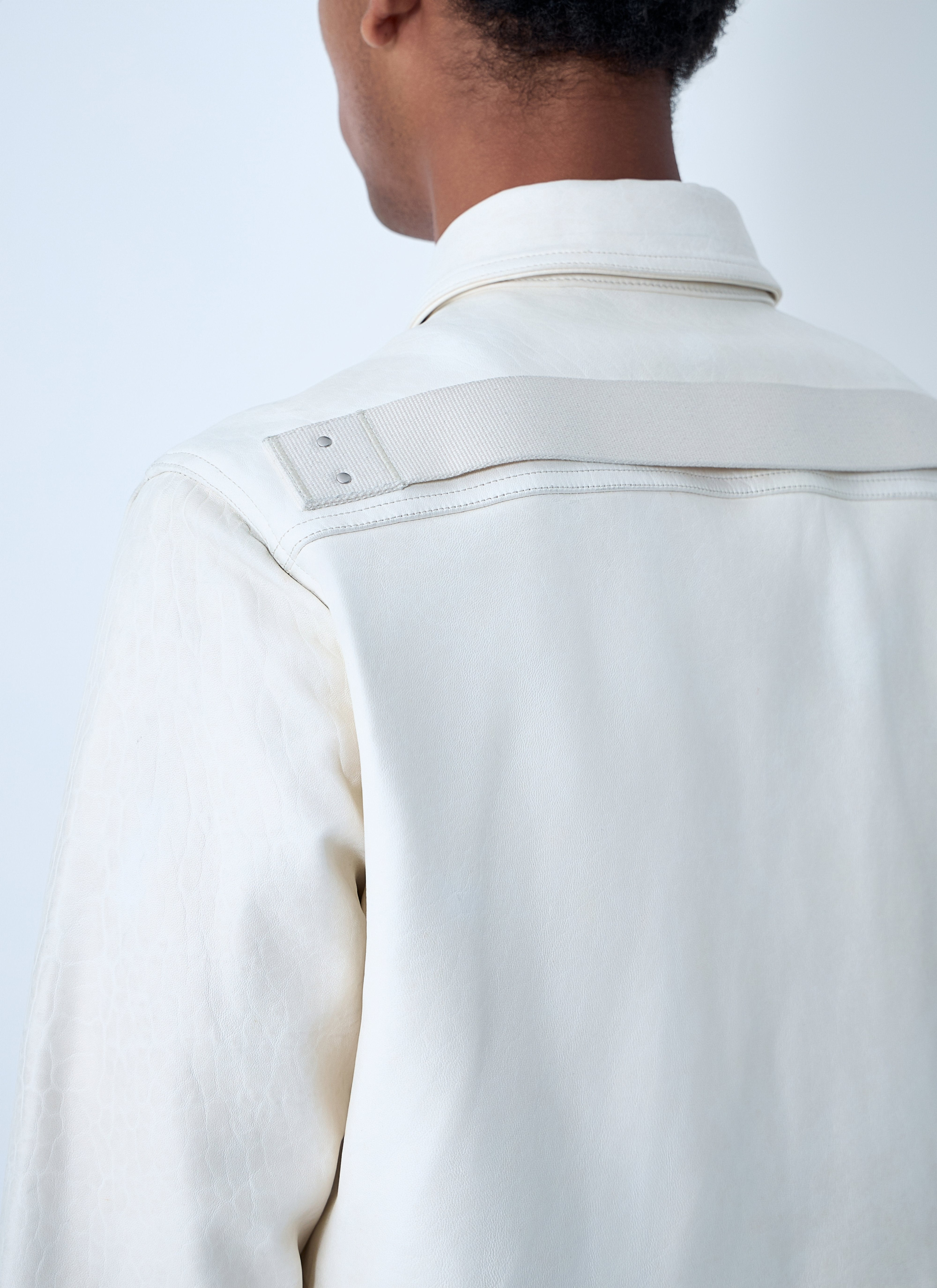 Rick Owens Men Leather Shirt - 6