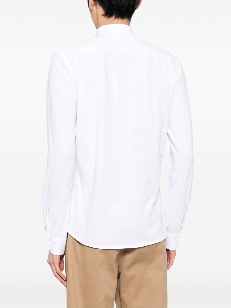 embroidered-logo shirt 4