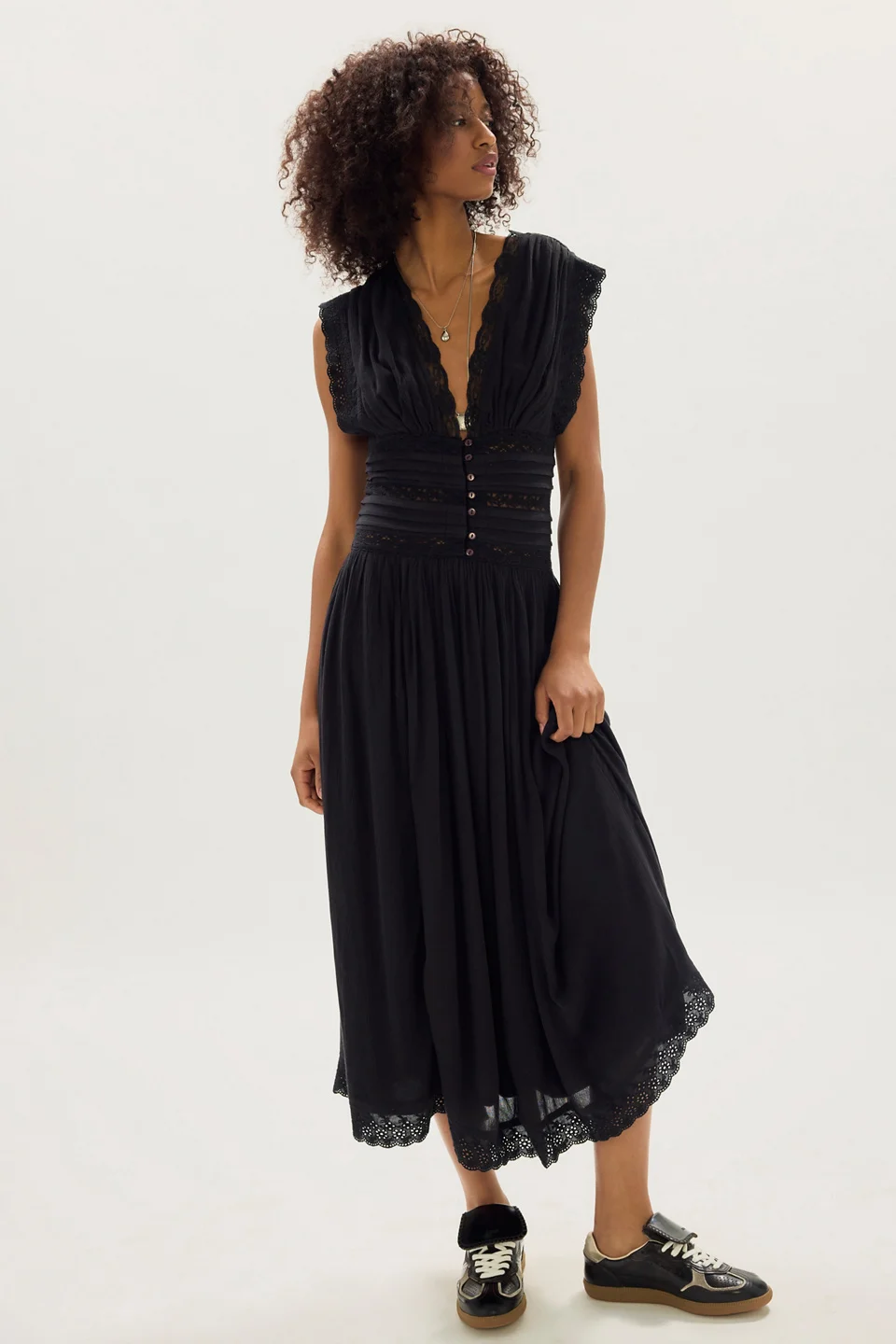 Swimming Across The Sky Midi Dress - 1