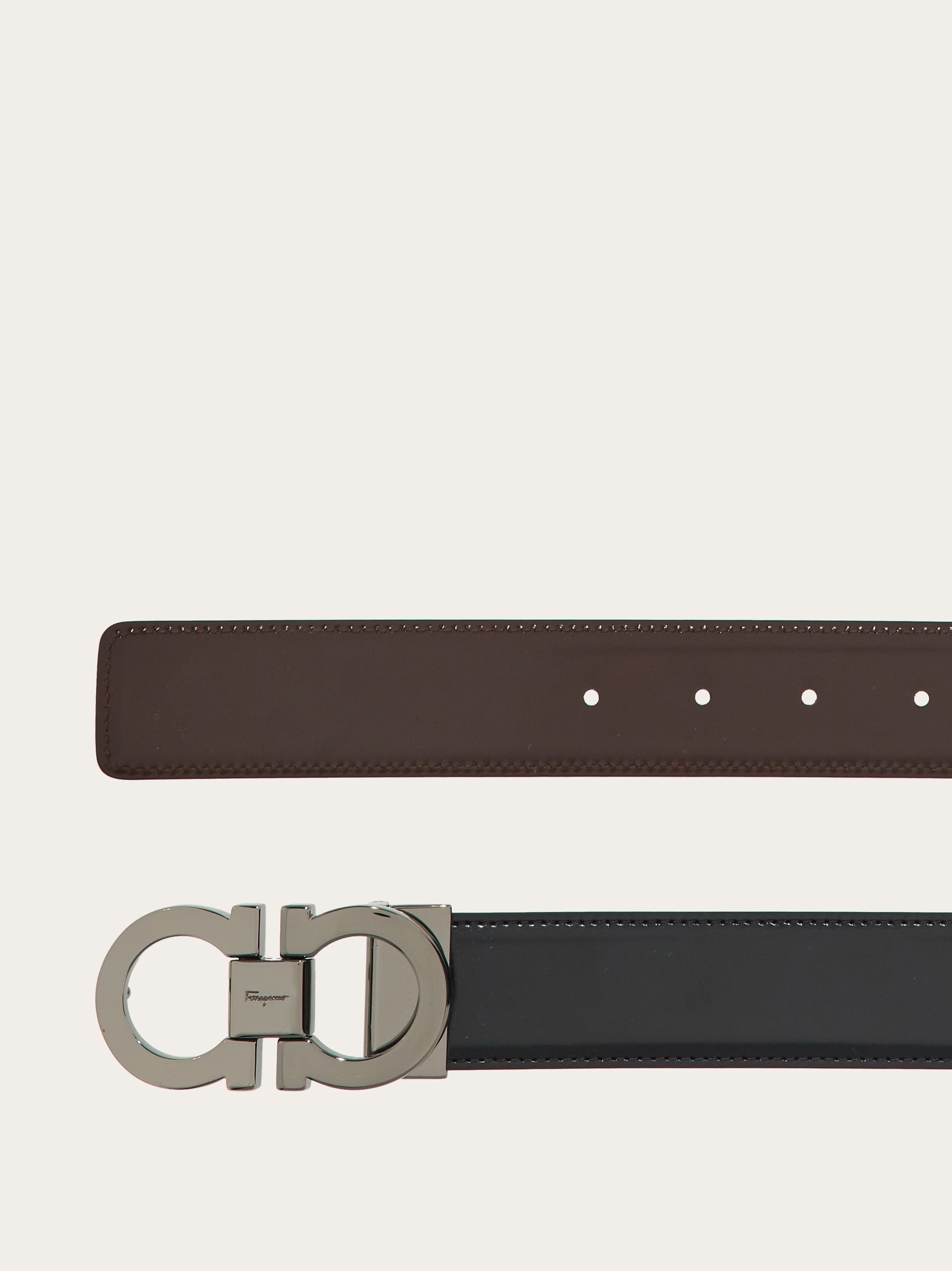 Reversible and adjustable Gancini belt - 2