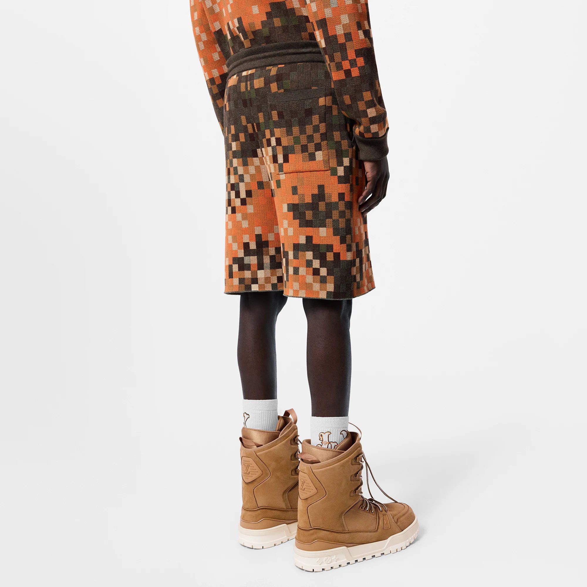 Jacquard Cotton Shorts - 5