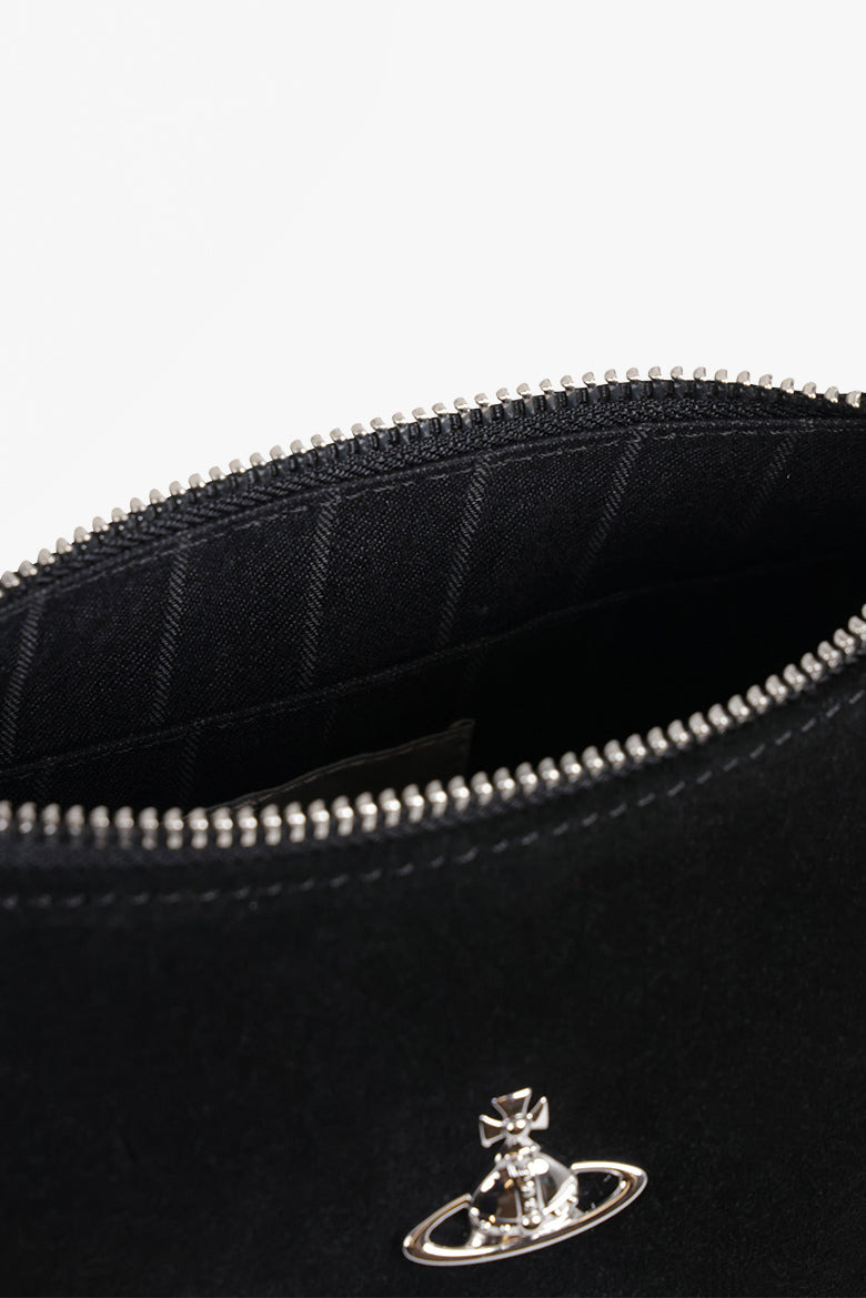 KATE SUEDE SHOULDER BAG | BLACK - 3