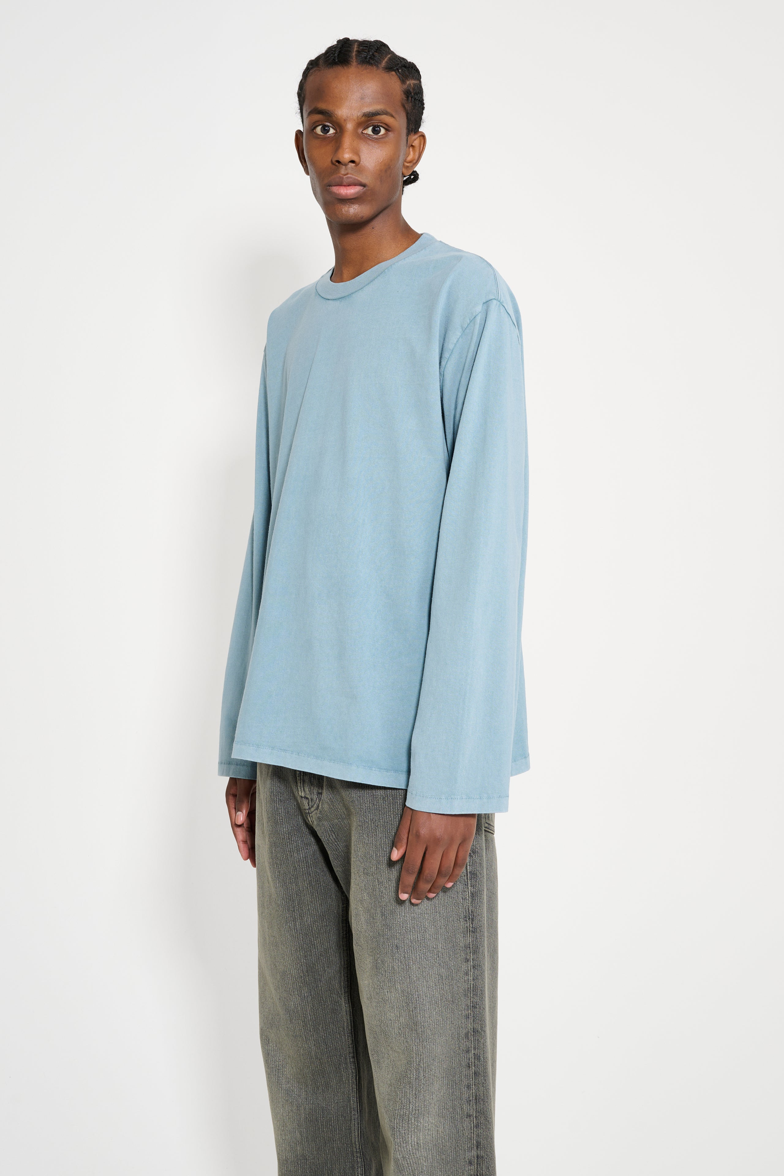 STOCKHOLM SURFBOARD BACK LOGO LONGSLEEVE TOKYO BLUE - 2