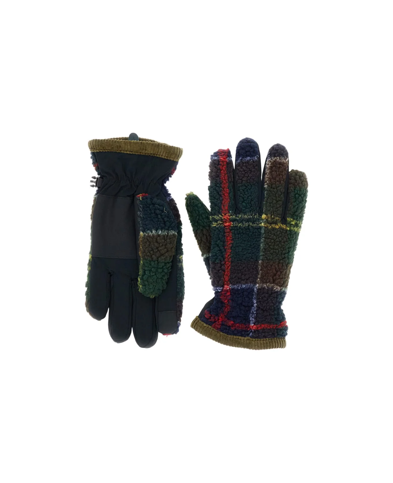 Field Tartan Fleece Gloves - 1