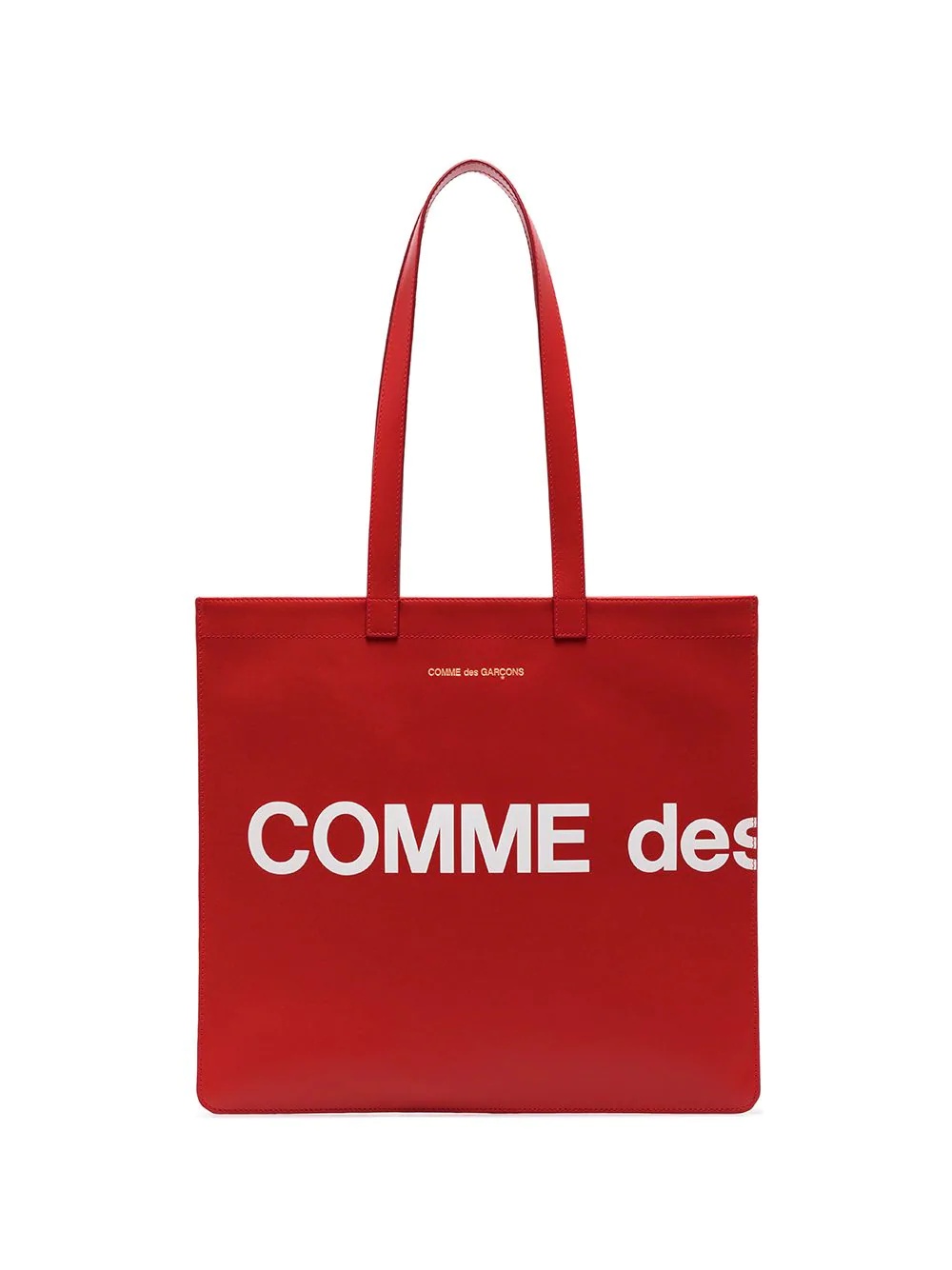 logo print tote bag - 1