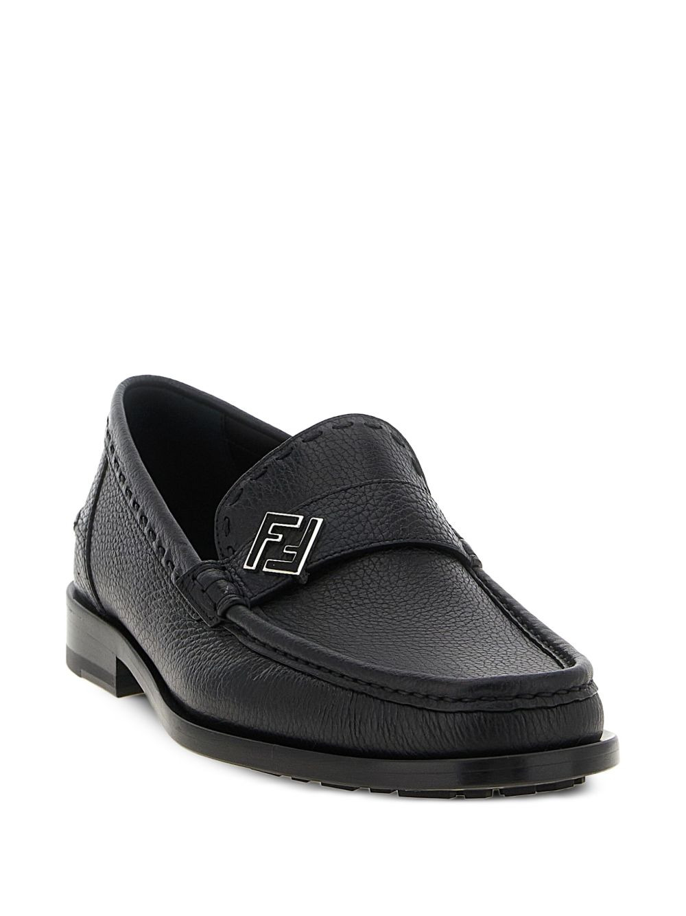 FF metal leather loafers - 2