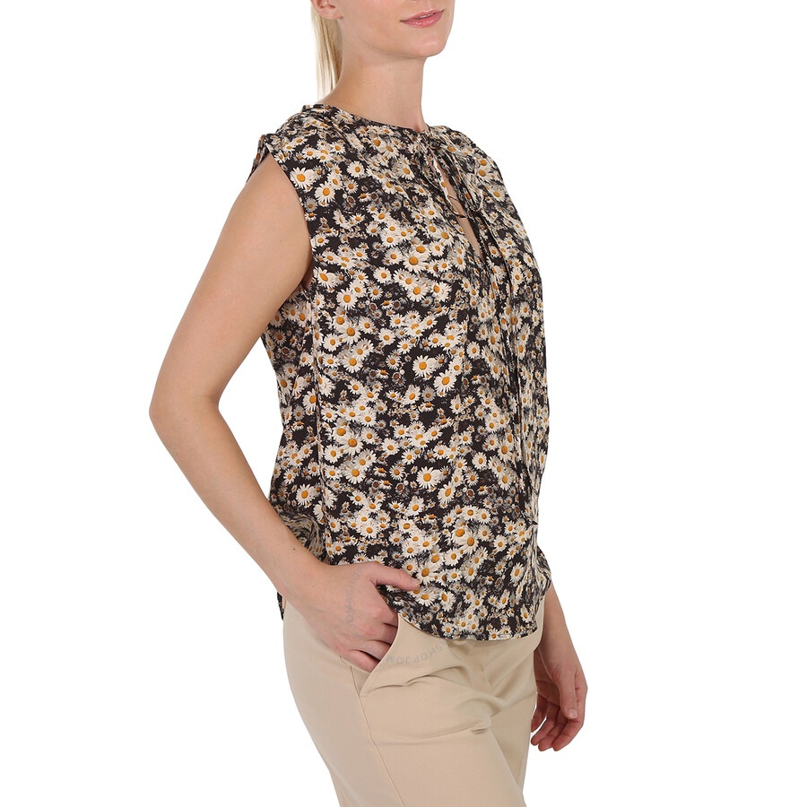 Stella Mccartney Multicolor Printed Silk Top - 4