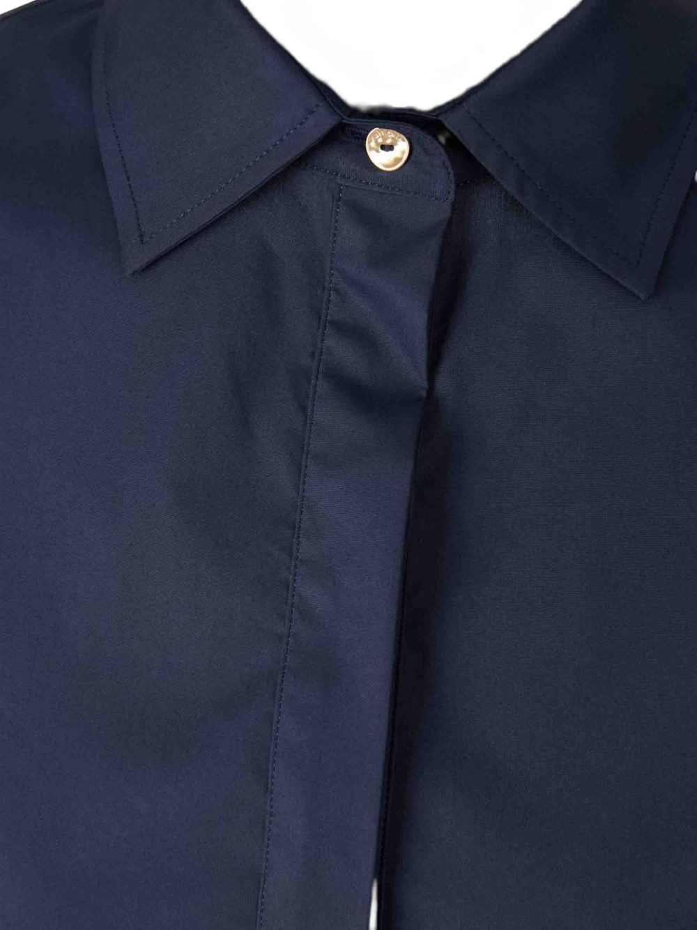 button-fastening open-back blouse - 3