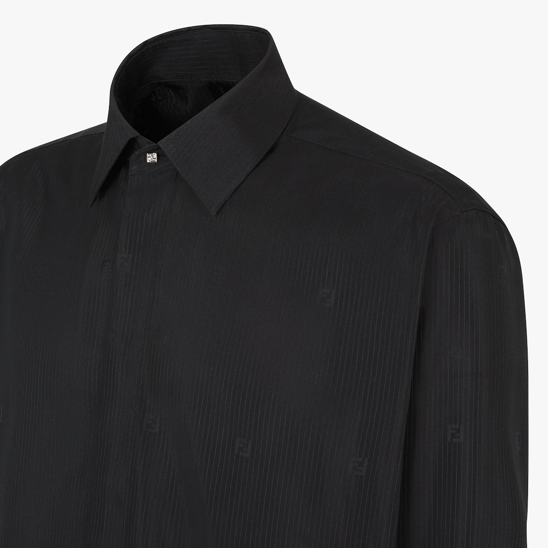 Black silk shirt - 3