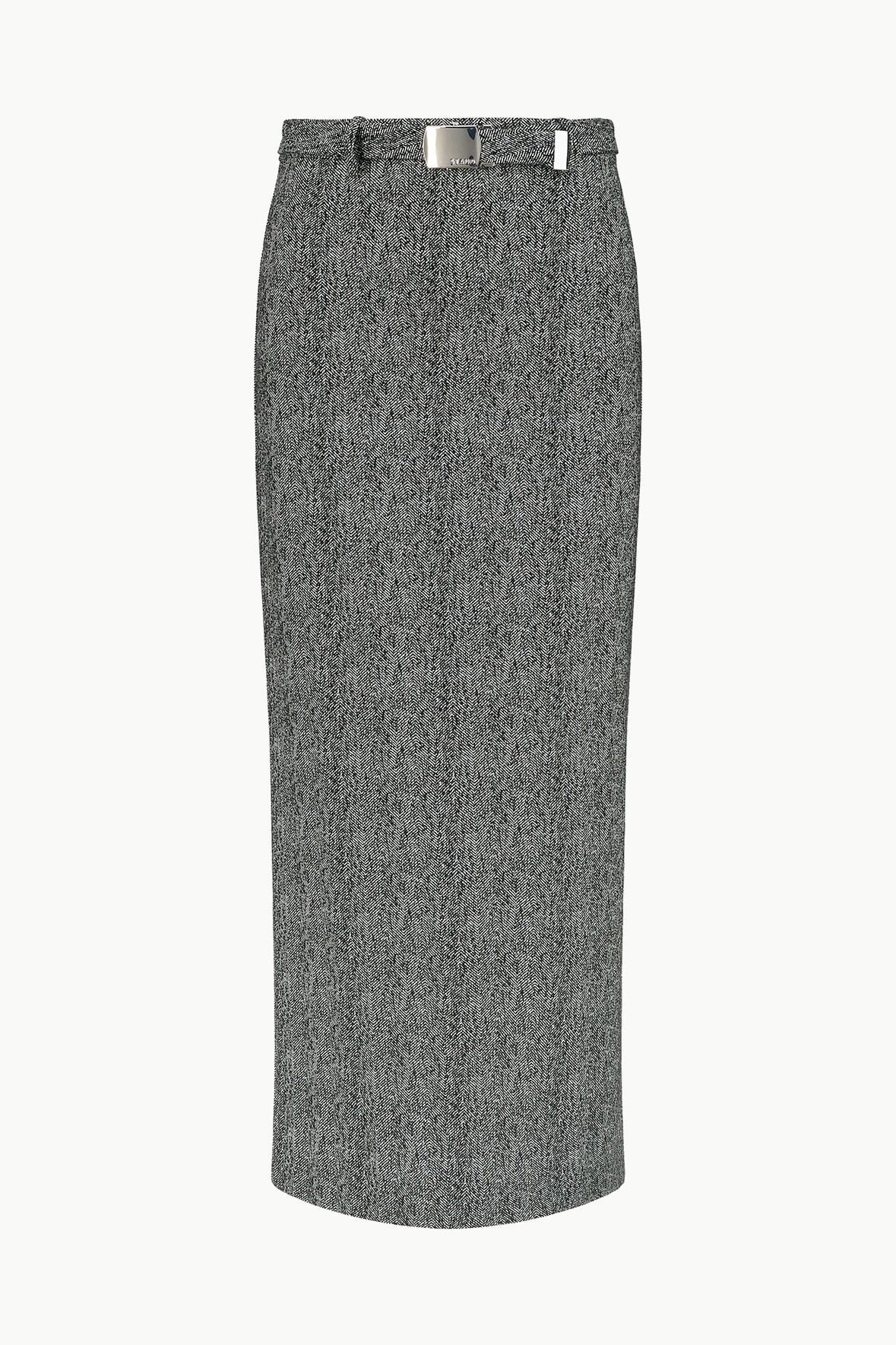 STAUD MURRAY SKIRT TEXTURED HERRINGBONE - 1