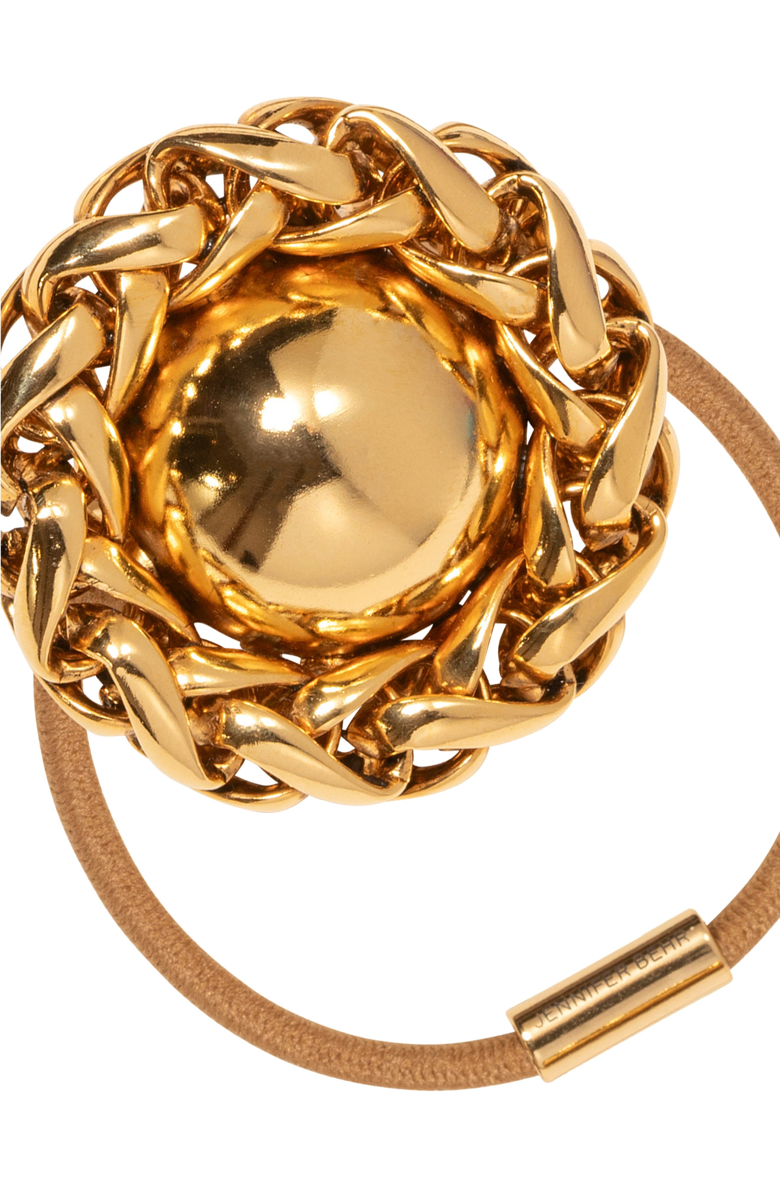 Jennifer Behr Brooke Ponytail Wrap in Gold at Nordstrom - 3