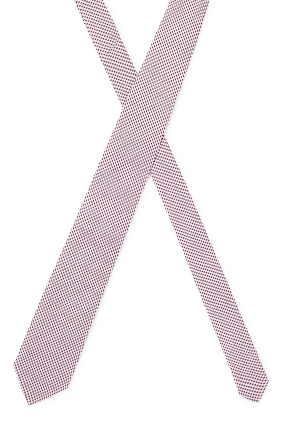 PURE-SILK TIE WITH JACQUARD-WOVEN MICRO PATTERN - 4