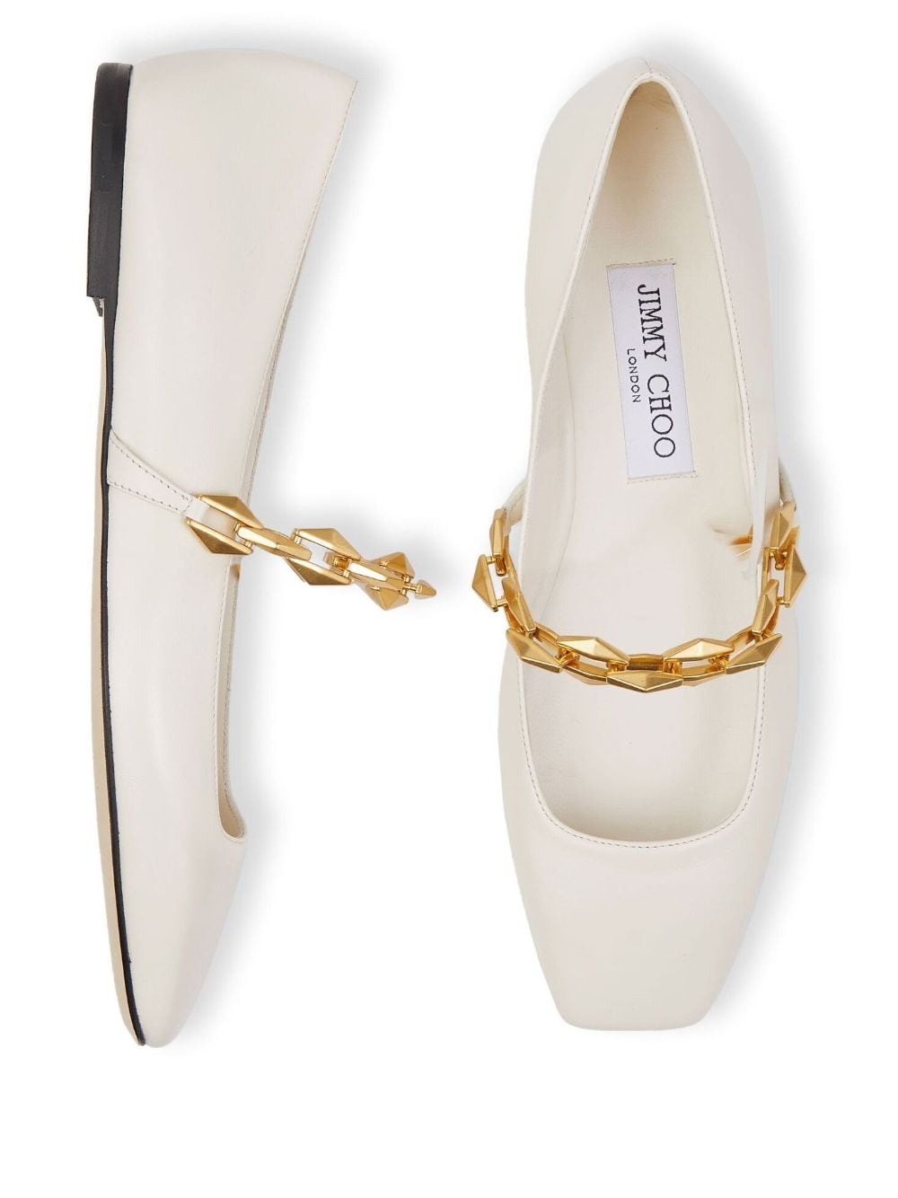 Diamond Tilda leather ballerina shoes - 4
