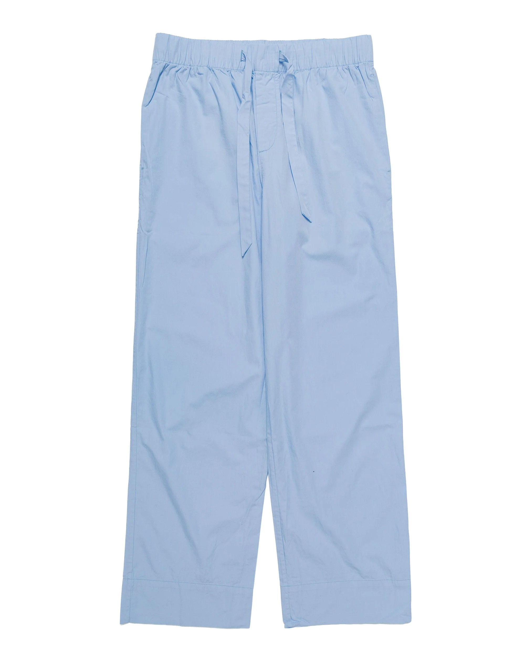 Tekla Poplin Pyjama Pants Shirt Blue - 1