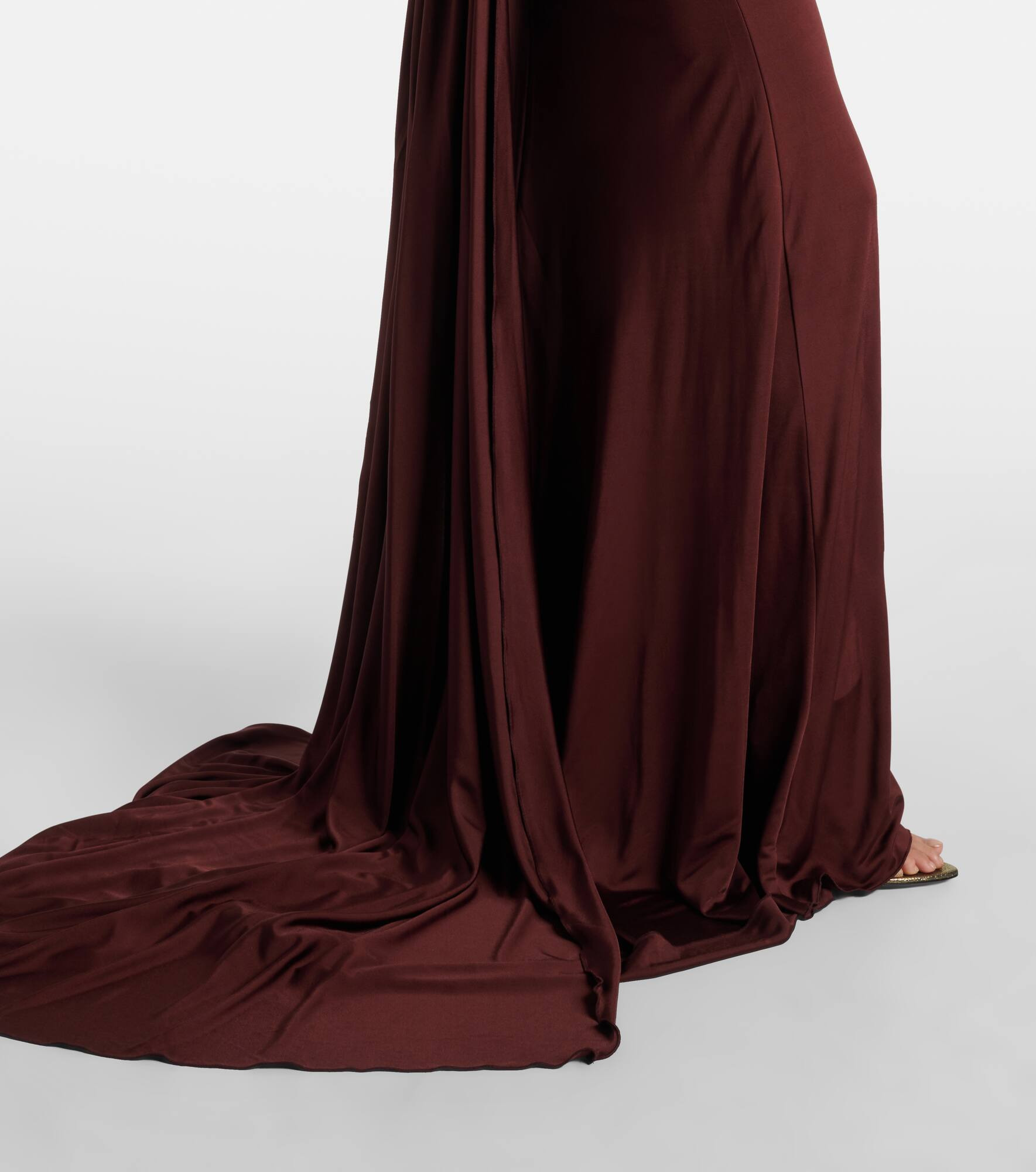 Gathered jersey gown - 5