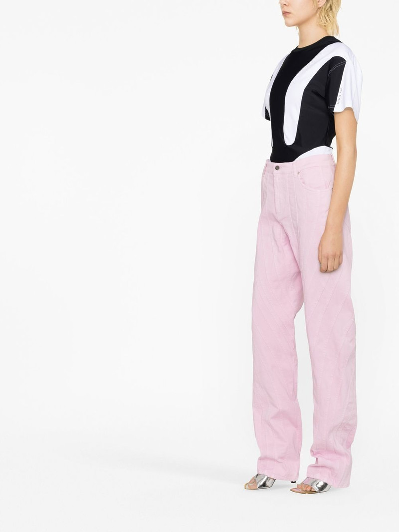 high-waisted flared trousers 3
