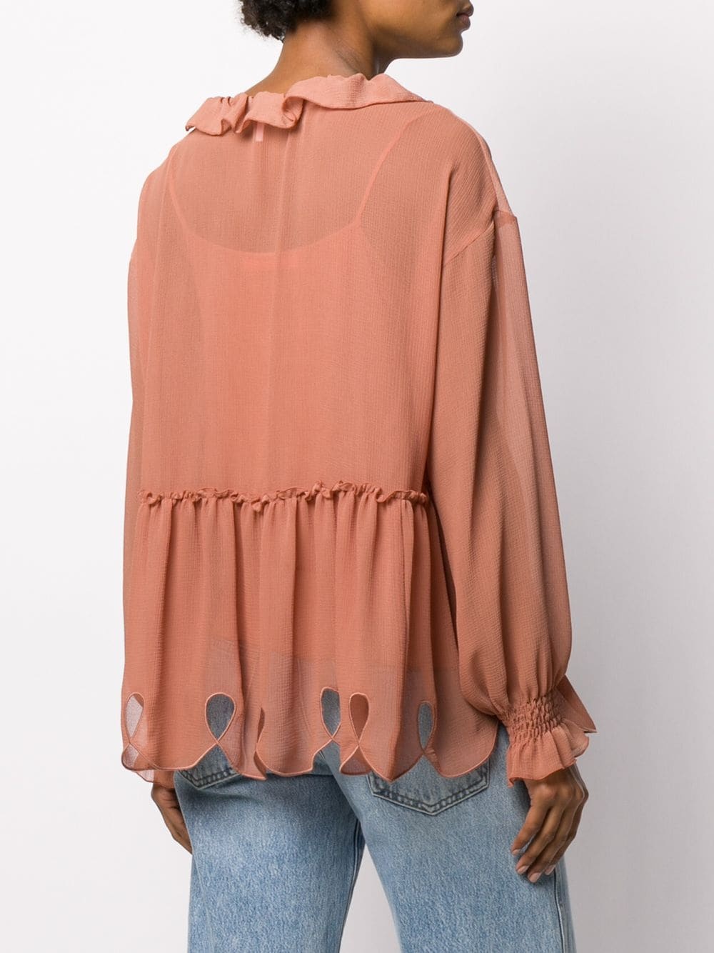 ruffle trim blouse - 4