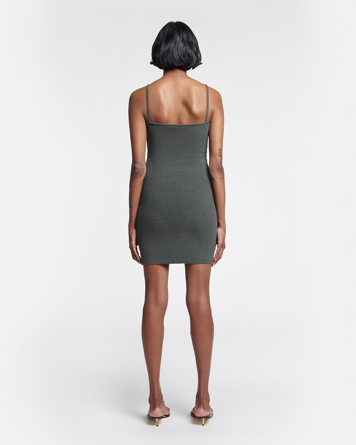 Terry-Knit Mini Dress - 4