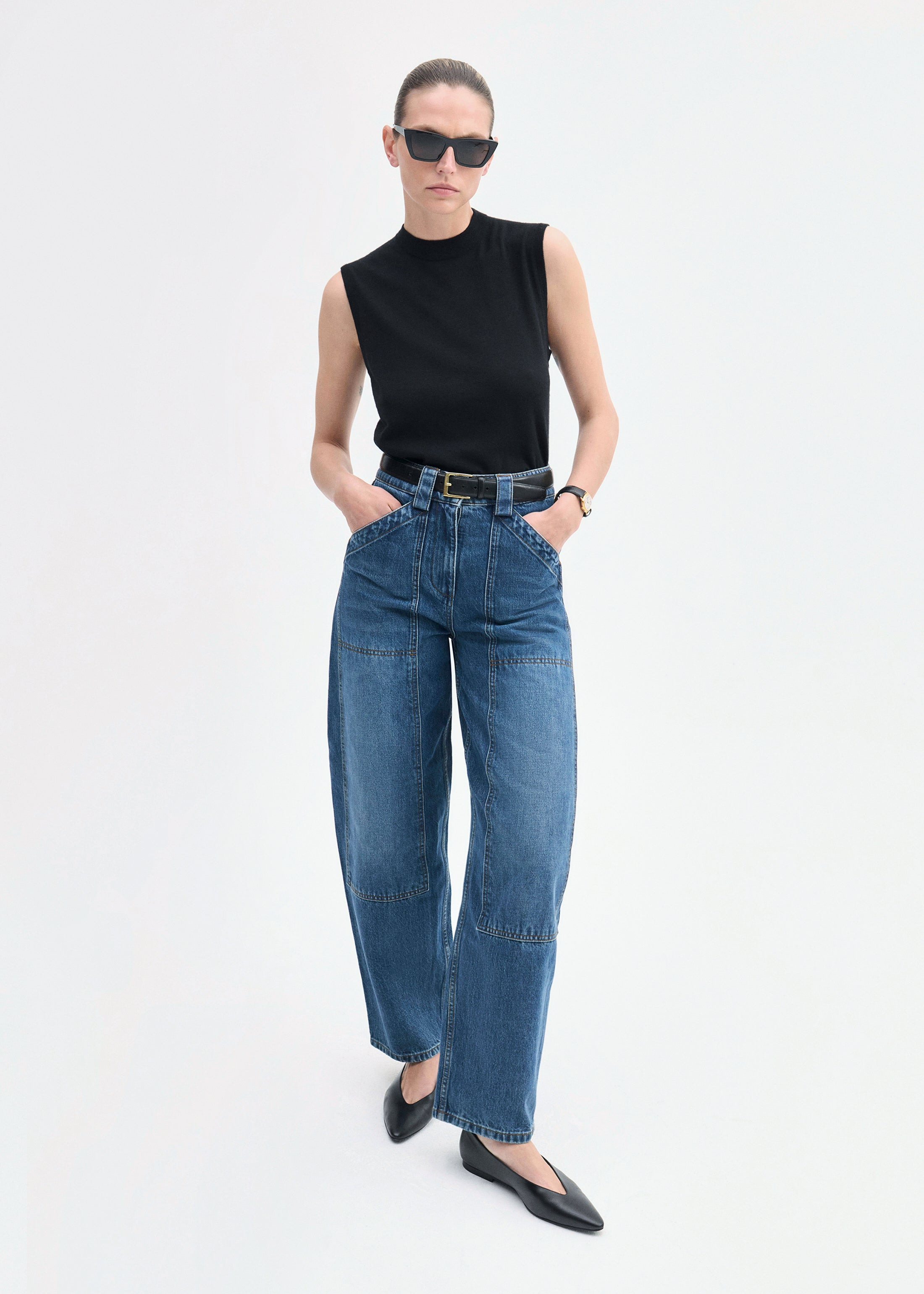 Shell Tank in Fine Cashmere - 3